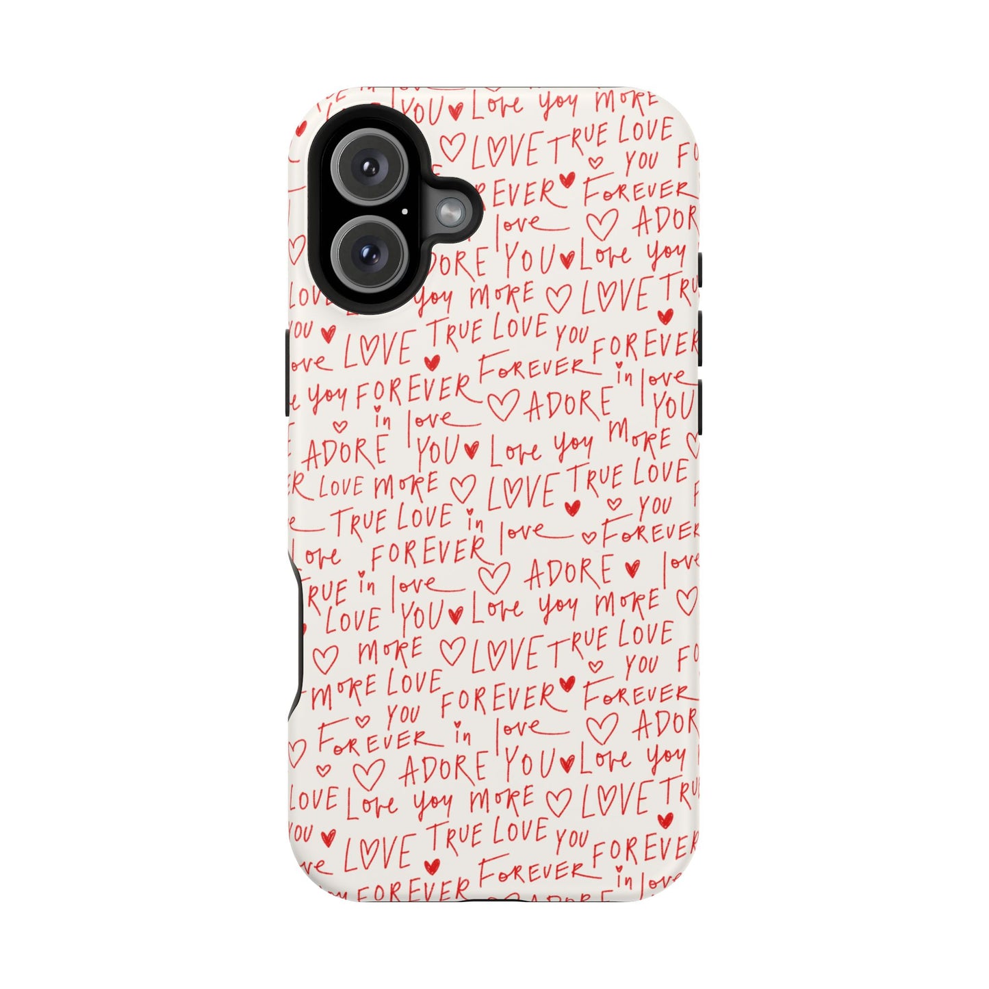 Love Hearts MAGNETIC Tough Case for iPhone, Cute Heart Design, Adore You Case, True Love Protection