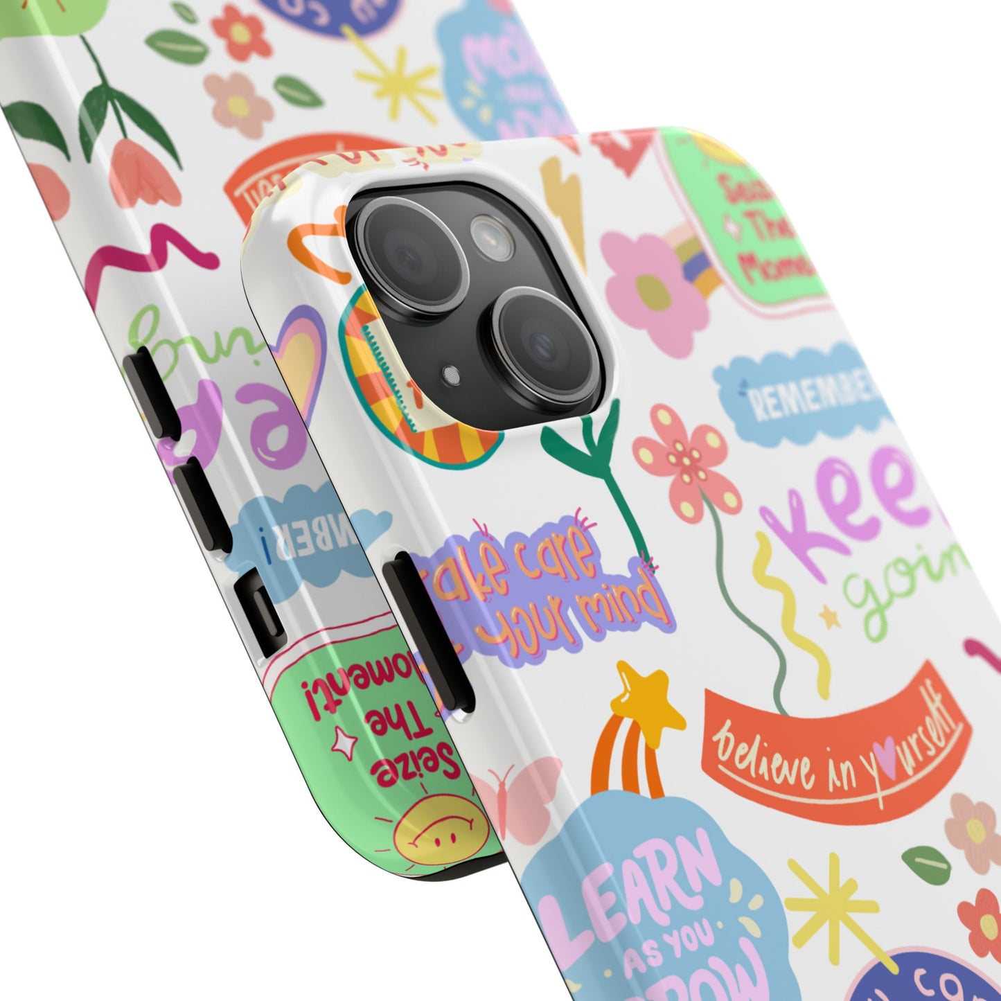 Inspirational, Motivational Phone Case, Cute Floral, Confidence Case, Gift for Her, Positive Vibes