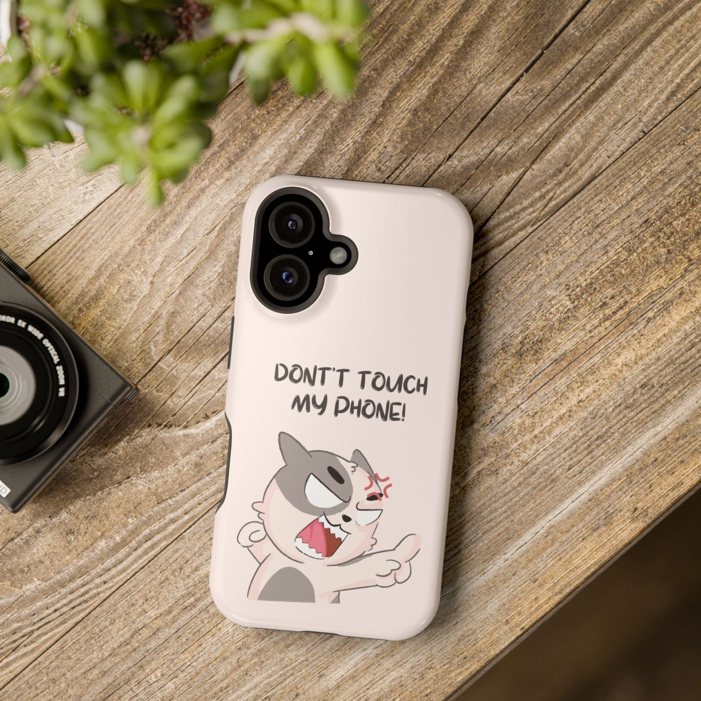 Funny Cat - Don't Touch My Phone! Tough MAGNETIC Phone Case