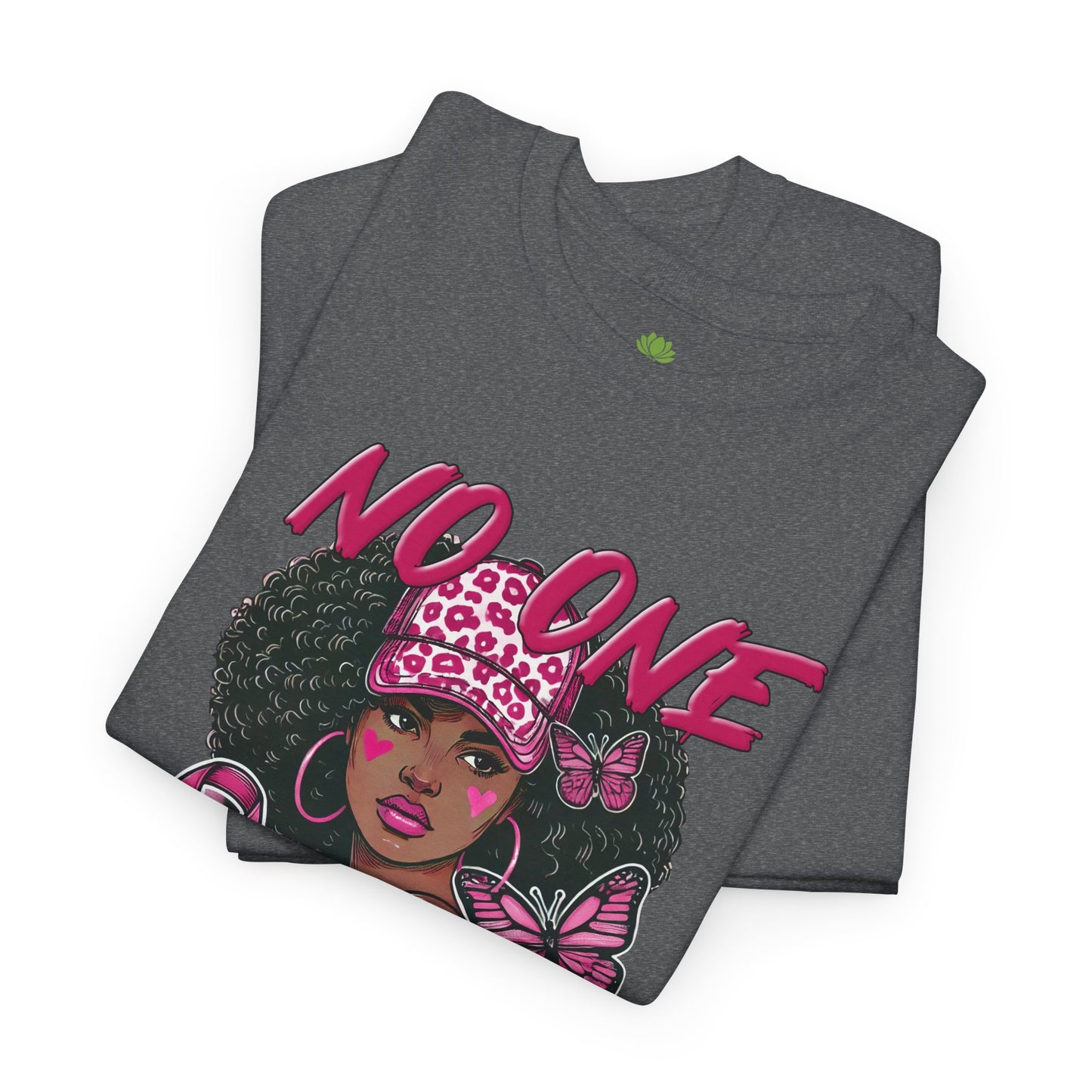 Empowerment Unisex Heavy Cotton Tee - "No One Fights Alone"