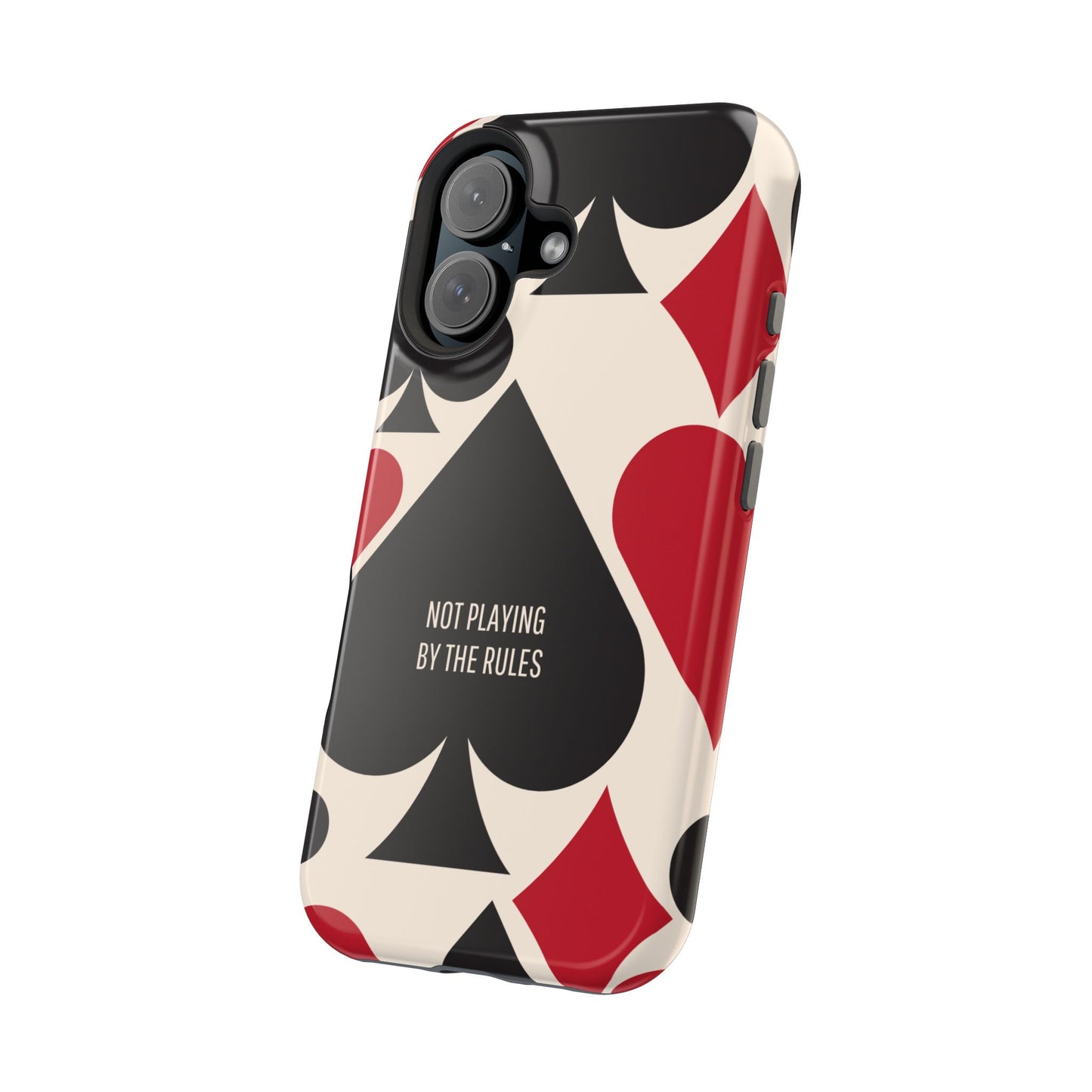Bold Playing Card Tough Phone Case - Not Playing by the Rules for Iphone