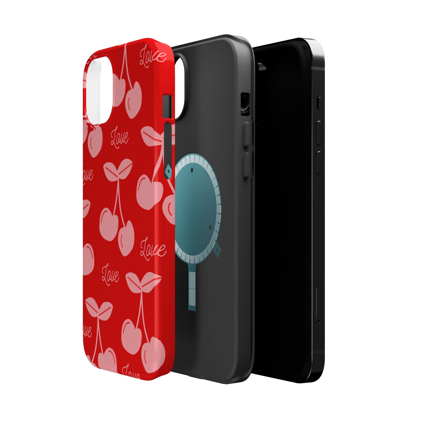 Cherry Love MAGNETIC Tough Cases, Cute Protection, Gift for Her, Valentine's Day