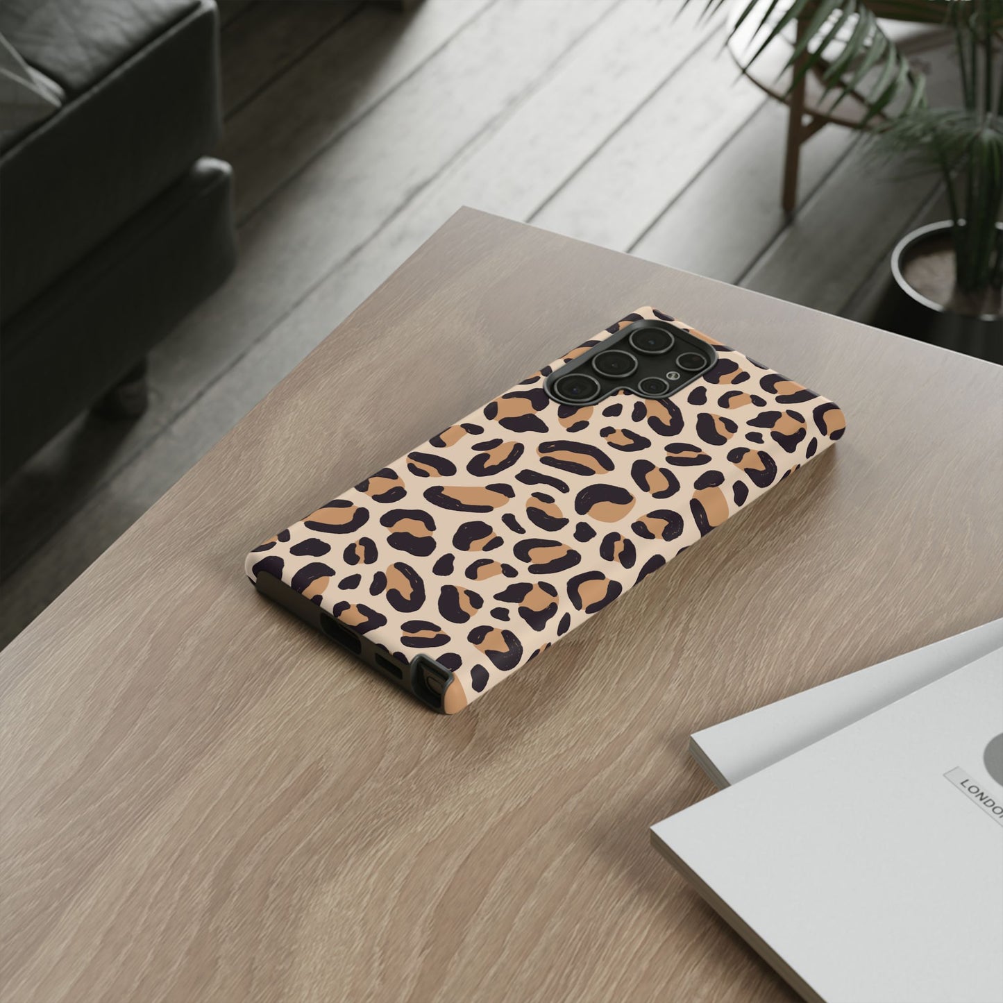 Leopard Print Tough Phone Case for Samsung