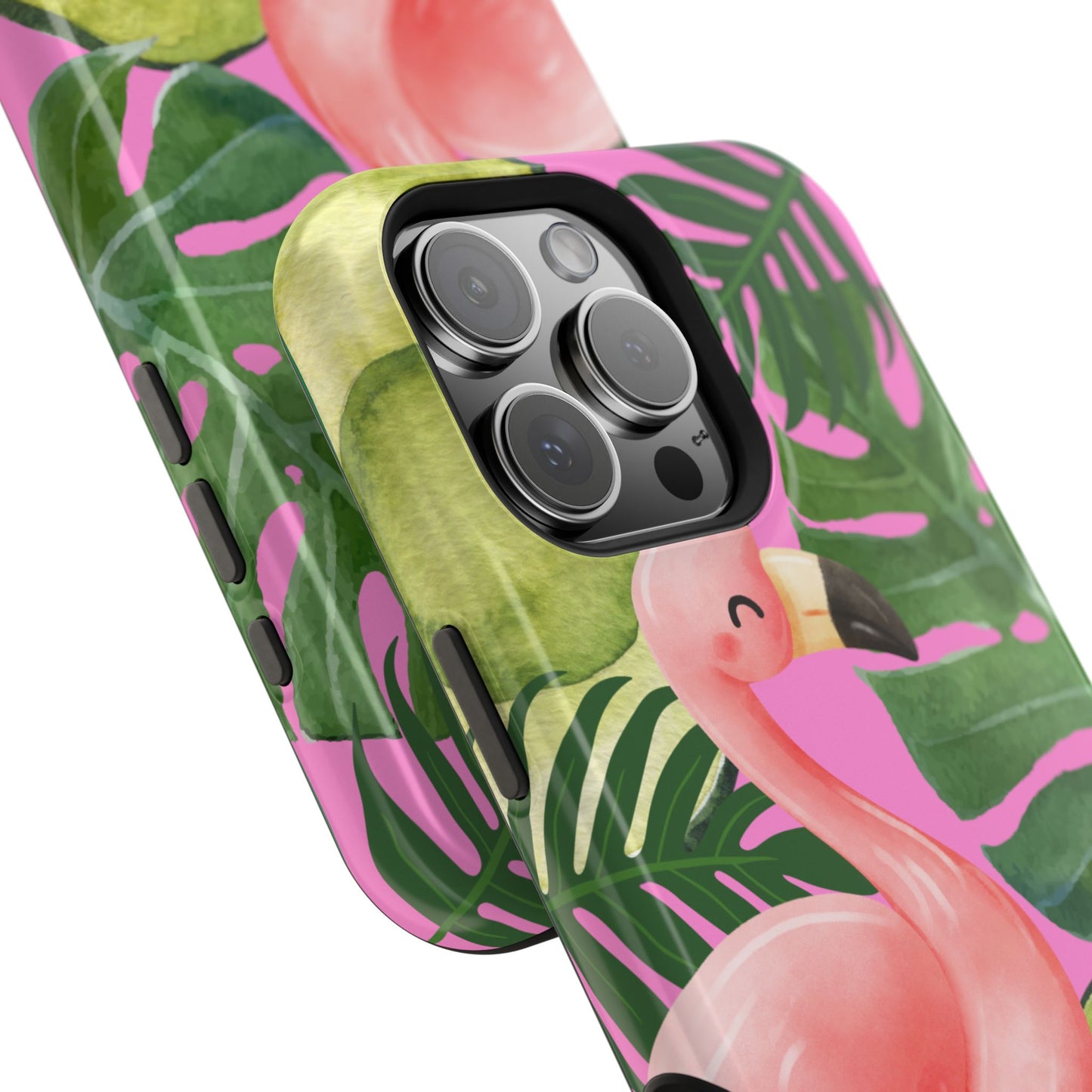 Tropical Flamingo, Cute, Summer Vibes MAGNETIC Tough Phone Case