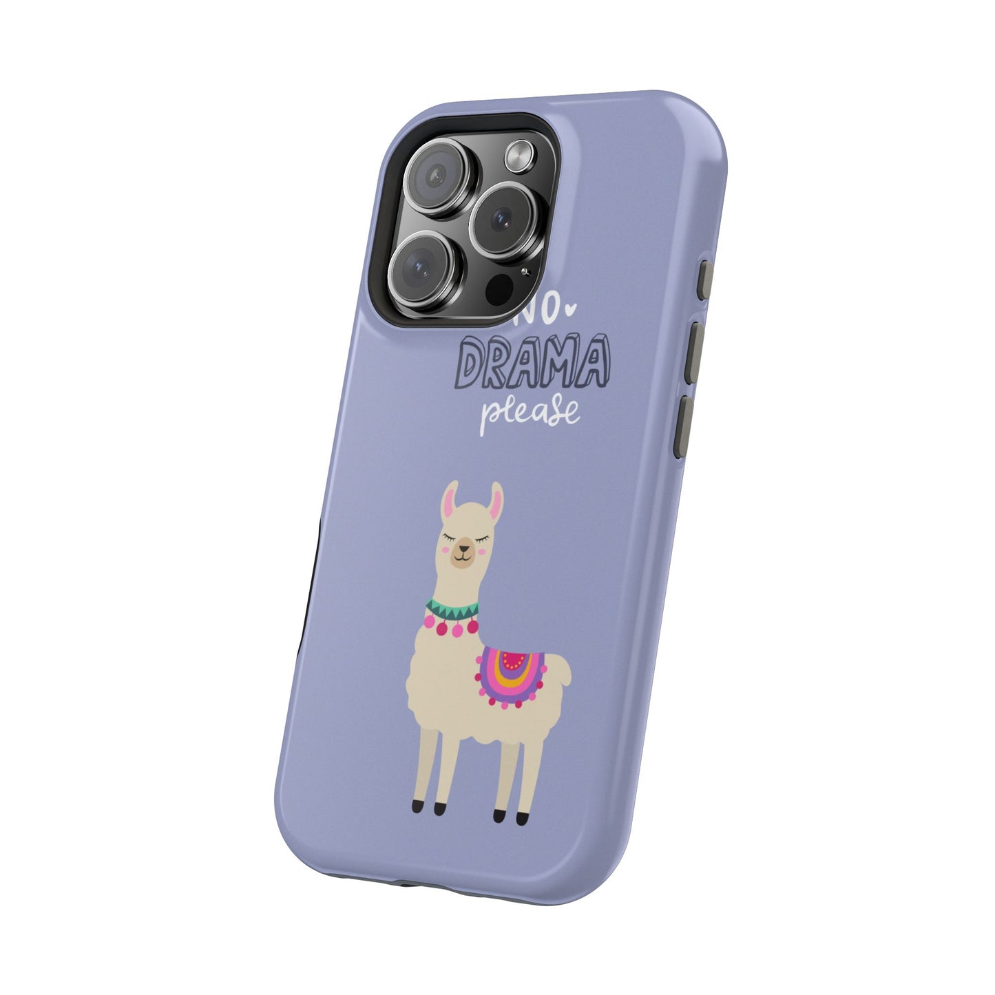 Cute Llama - No Drama MAGNETIC Tough Phone Case