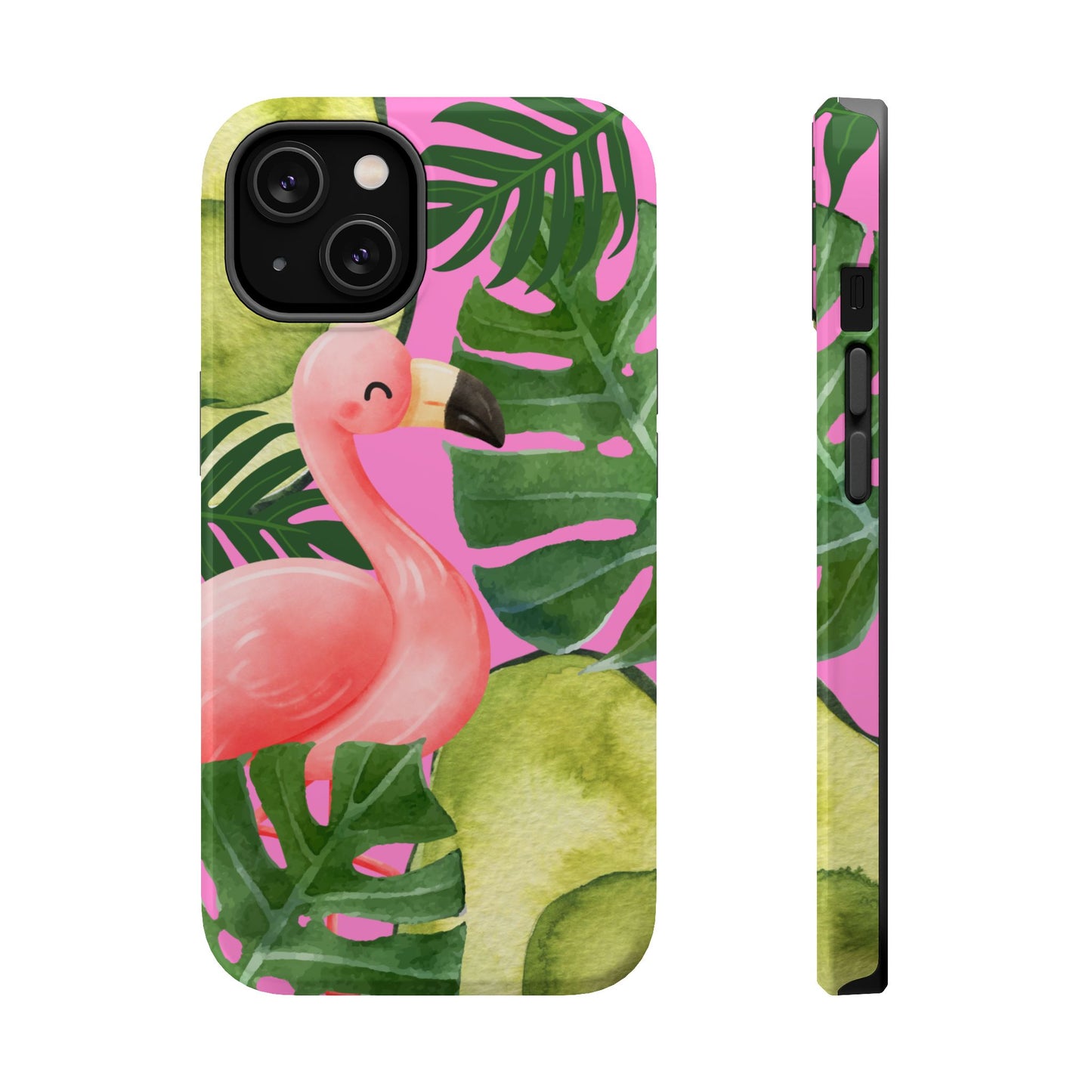 Tropical Flamingo, Cute, Summer Vibes MAGNETIC Tough Phone Case