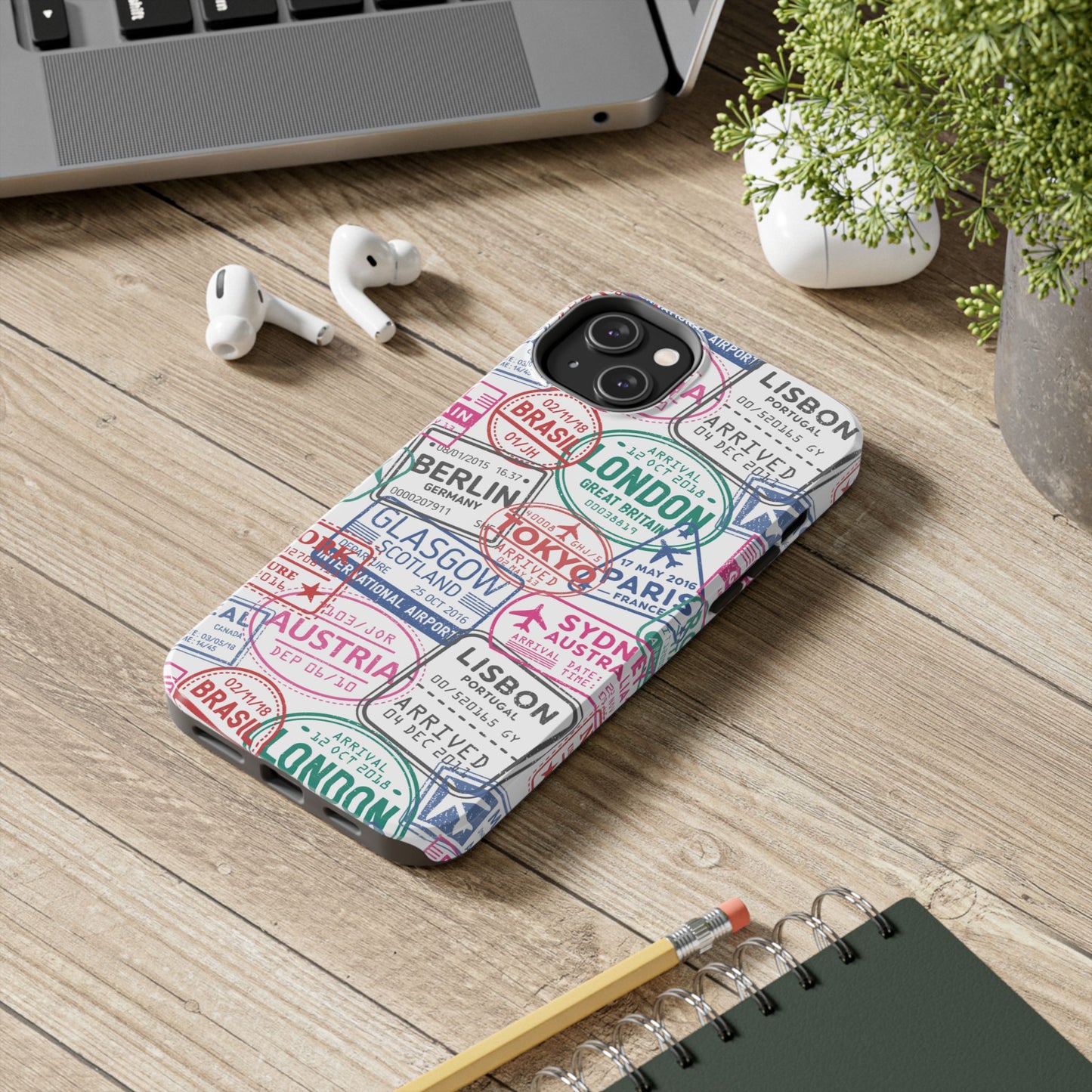 Travel-Inspired, Passport, Travelers, Adventure Stamp, Unique Phone Case