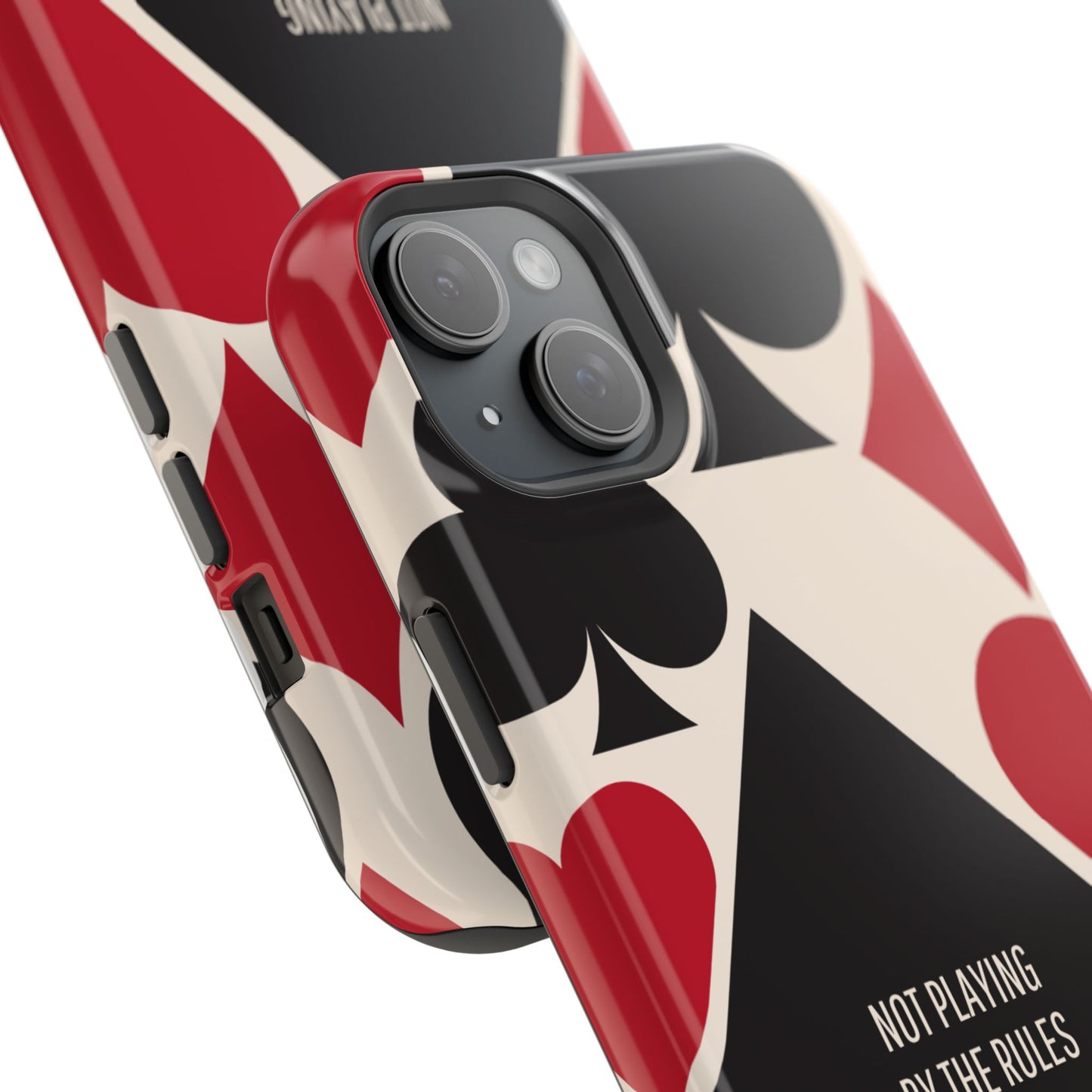 Bold Playing Card Tough Phone Case - Not Playing by the Rules for Iphone