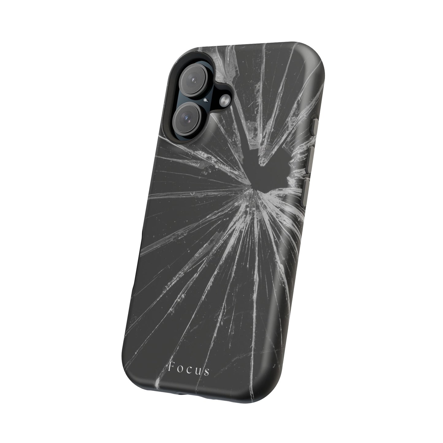 Durable Magnetic FOCUS Broken Glass Stylish Tough Case