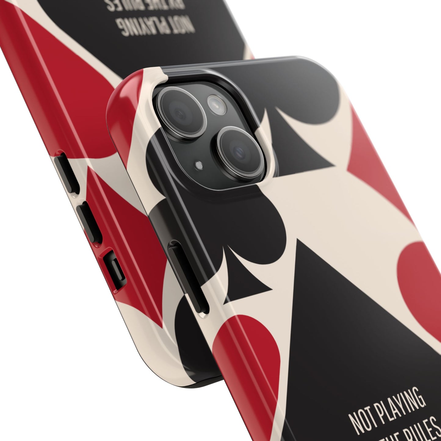 Bold Playing Card Tough Phone Case - Not Playing by the Rules