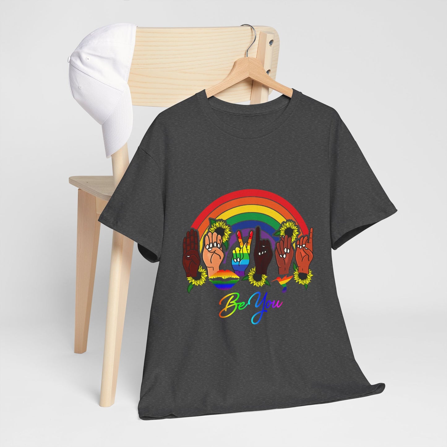 Be You Rainbow Hands Unisex Cotton Tee