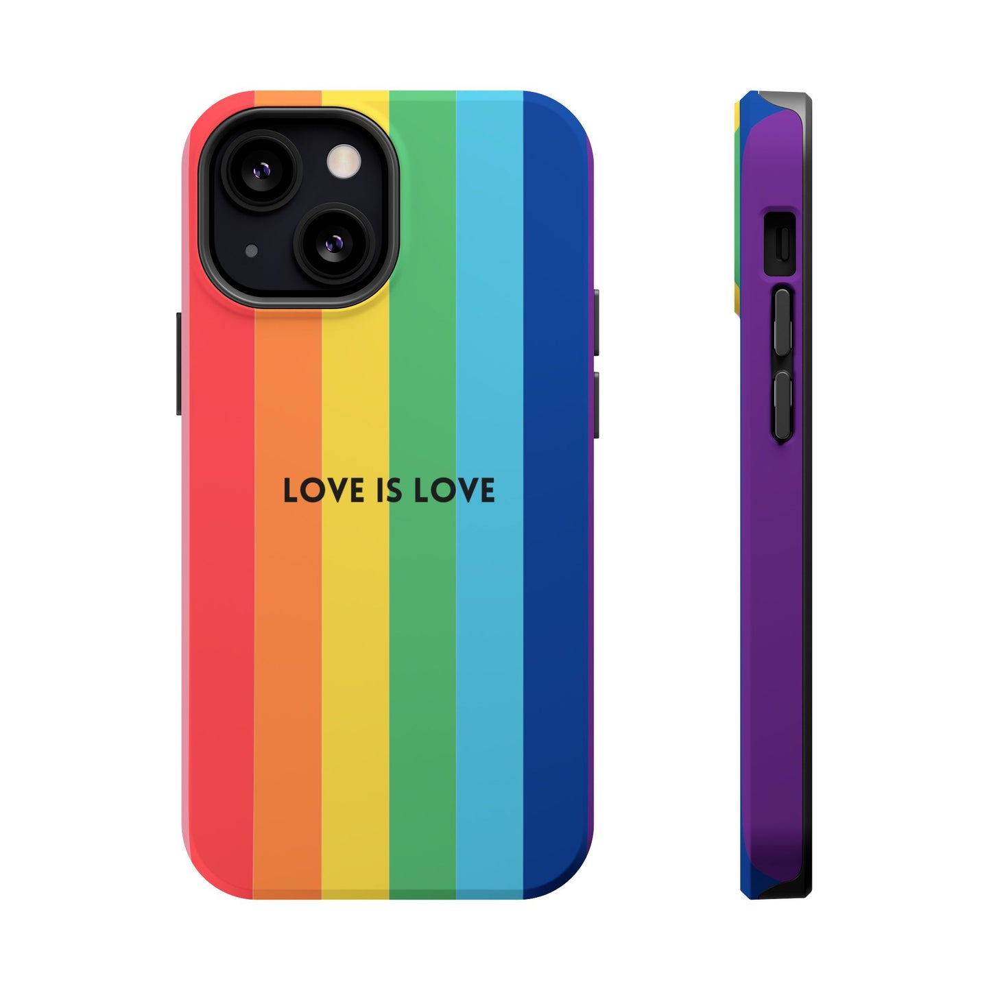 lOVE IS LOVE- Rainbow, LGBTQ+ Pride MAGNETIC Phone Case