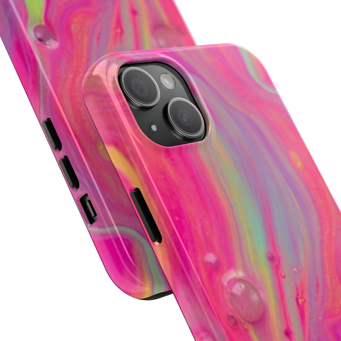 Colorful Swirl Futuristic Tough Phone Case, Stylish Durable Cover for Iphone