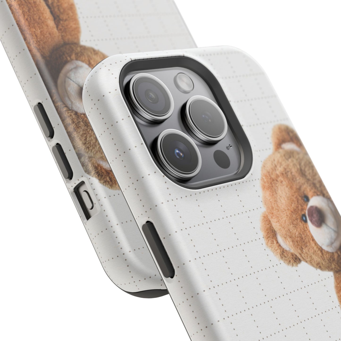 Good Day Teddy Bear MAGNETIC Phone Cases, Cute, Gift for Friends, Teddy Bear Lover's Case