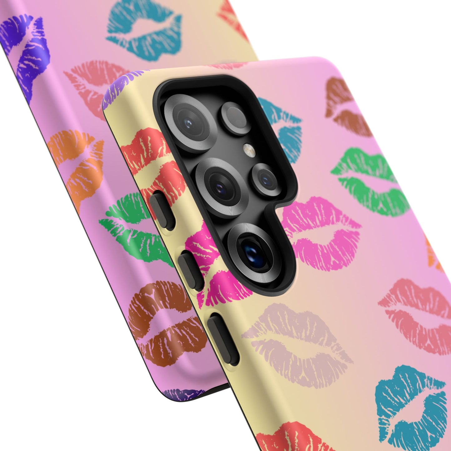 Kiss Print Tough Phone Cases Cute, Durable for Samsung