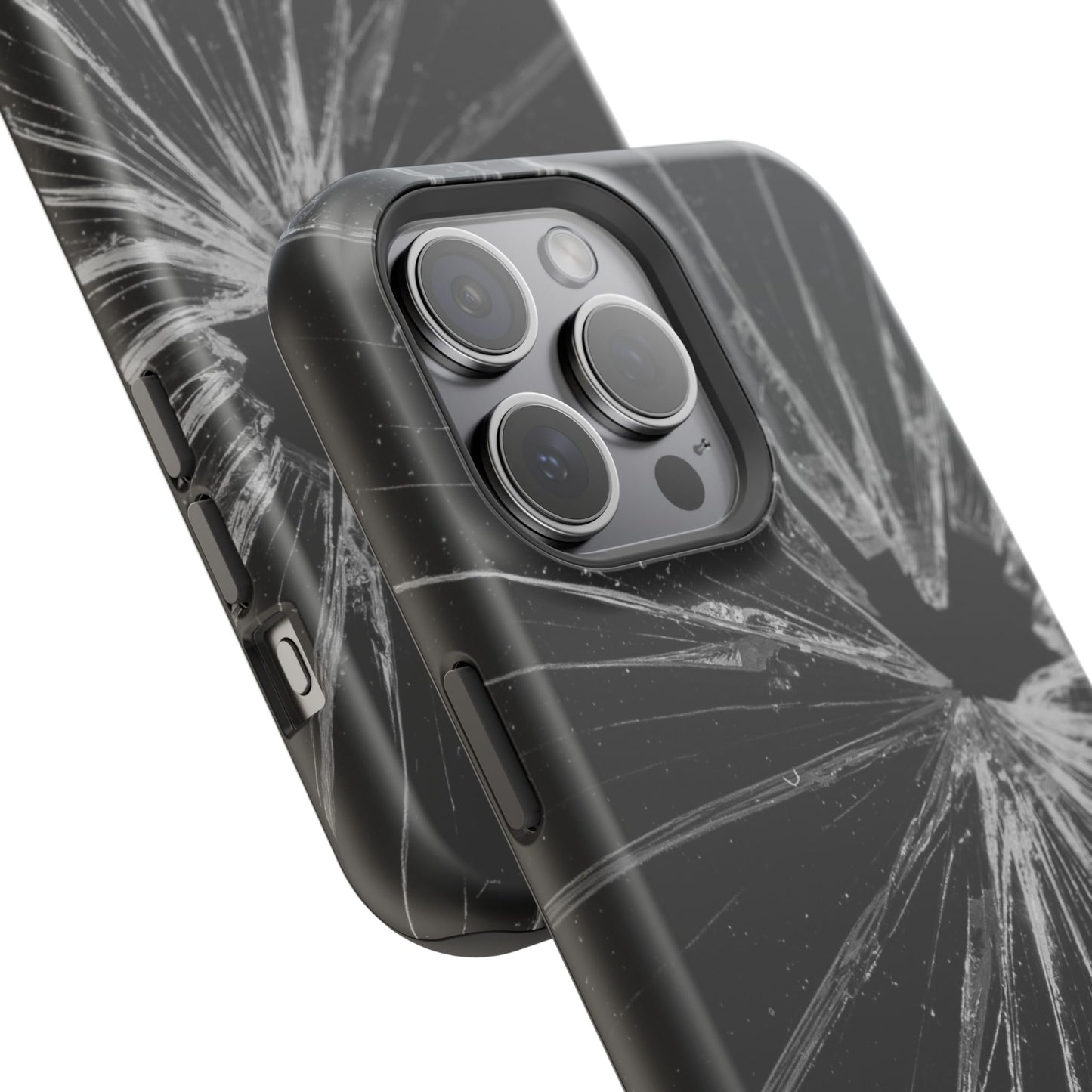 Durable Magnetic FOCUS Broken Glass Stylish Tough Case
