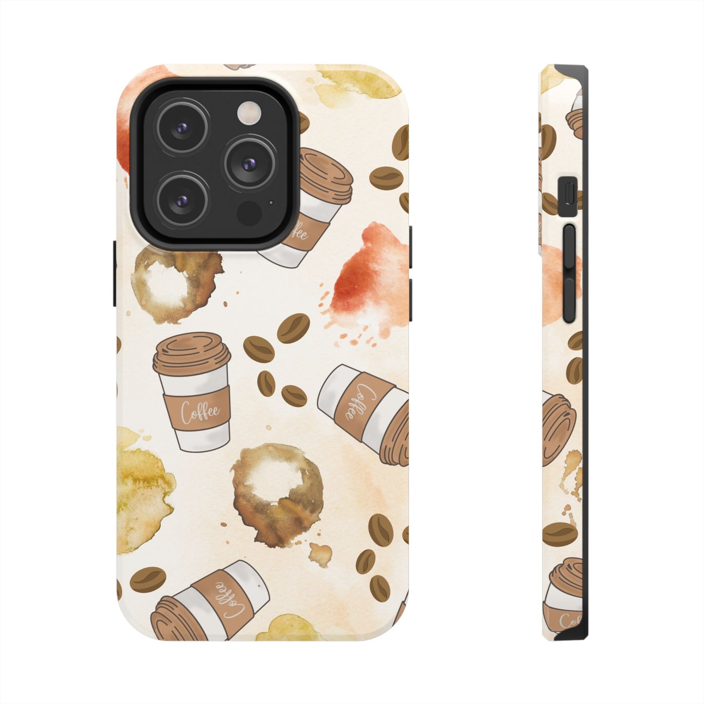 Cute, Trendy, Coffee Lover, Barista Tough Phone Cases for Iphone
