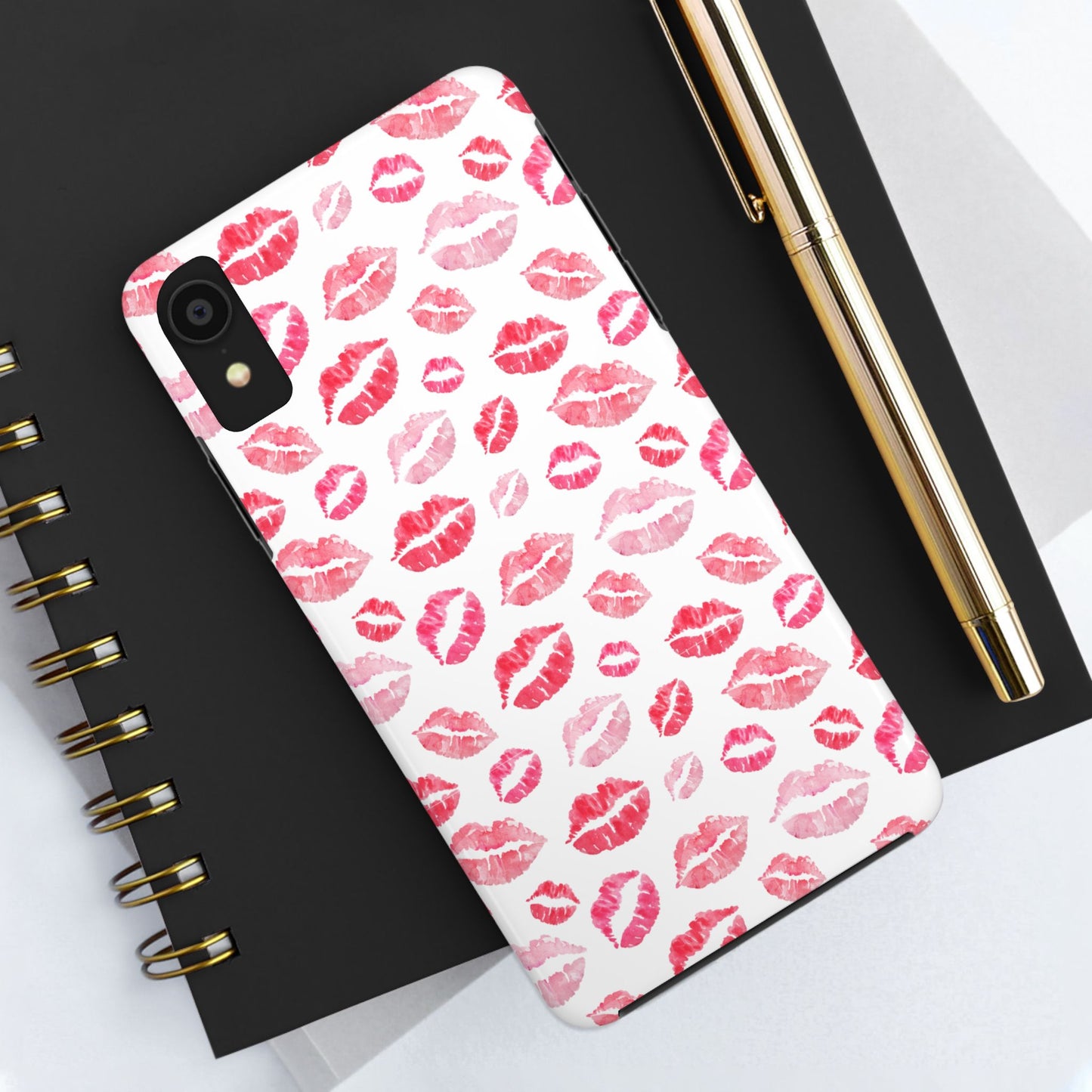 Kiss Pattern Tough Phone Cases, Cute, Unique for Iphone