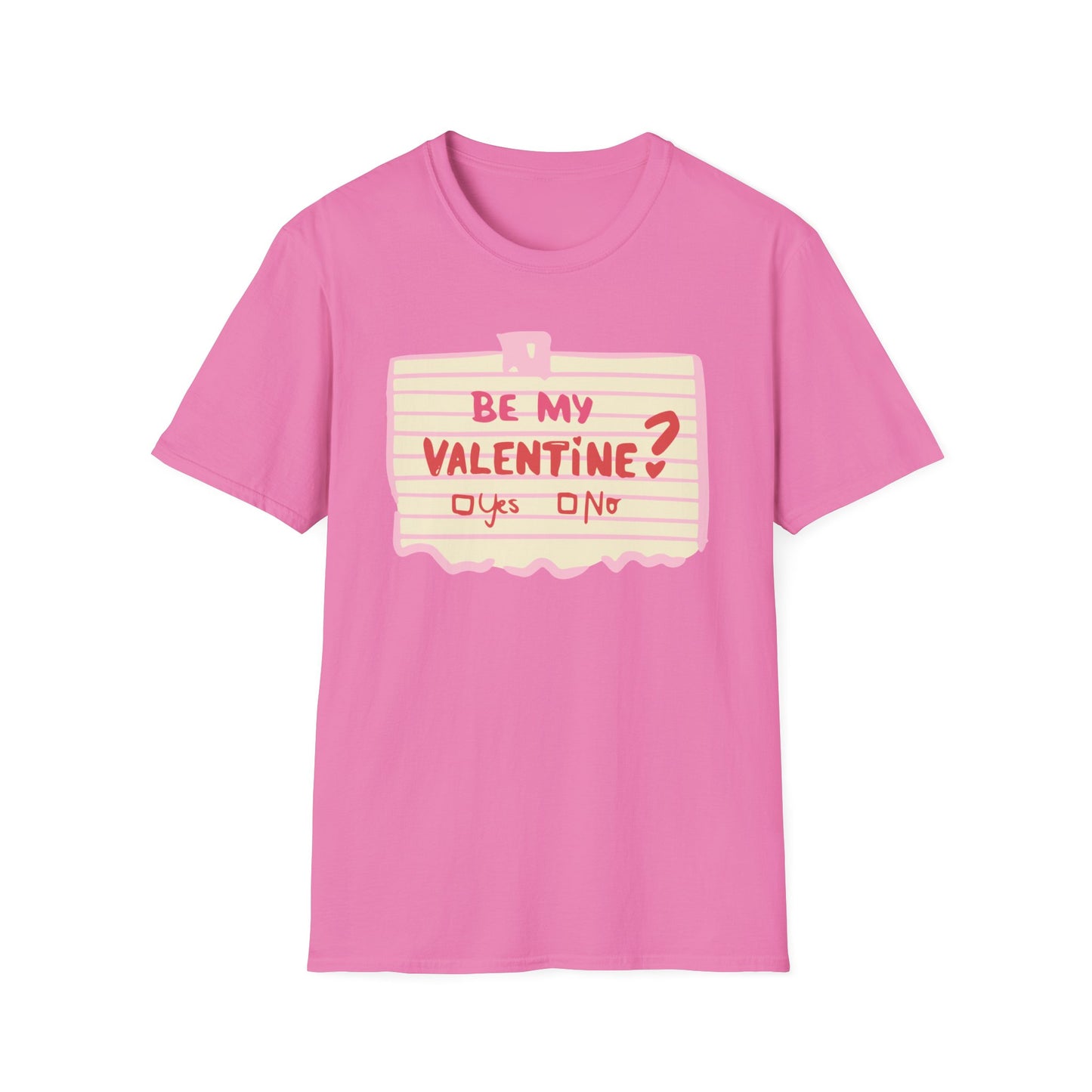 Couples Heart Graphic Unisex Softstyle T-Shirt - 'Yes or No' Design