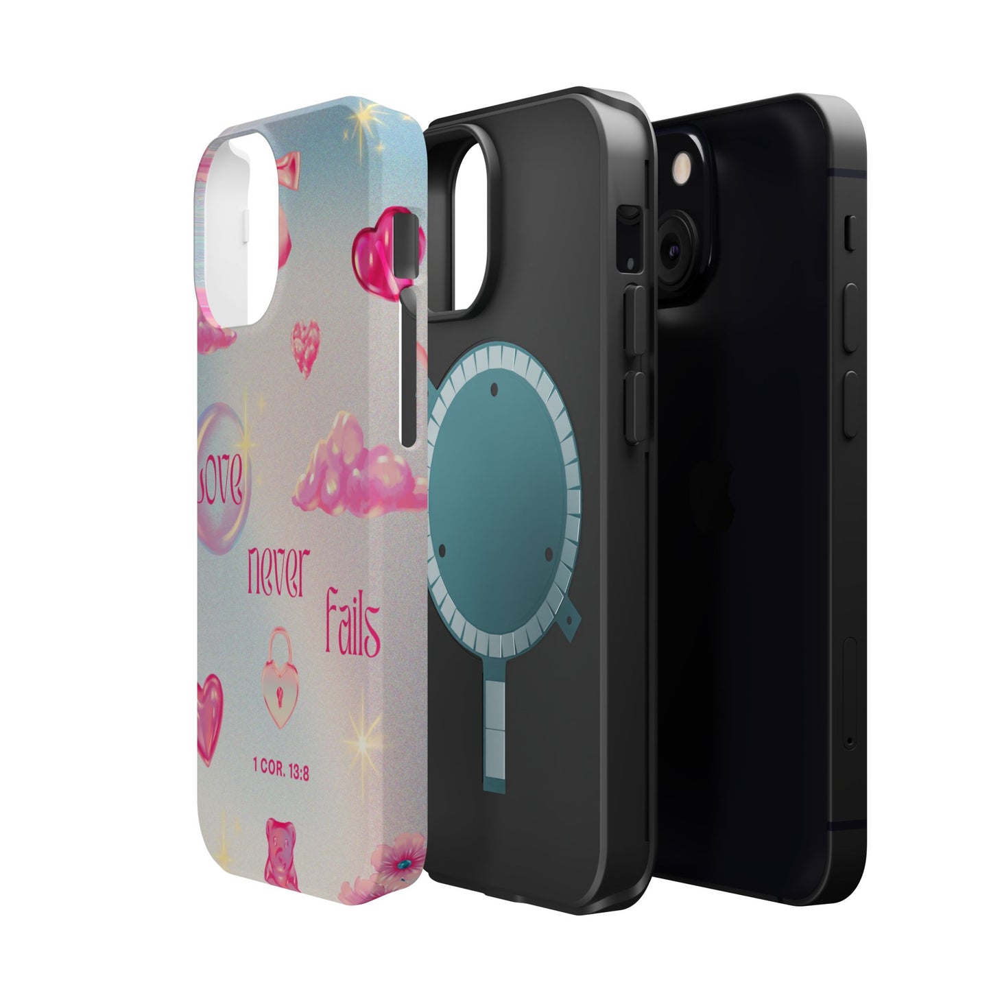 Love Never Fails Bible Verse Tough MAGNETIC Phone Case
