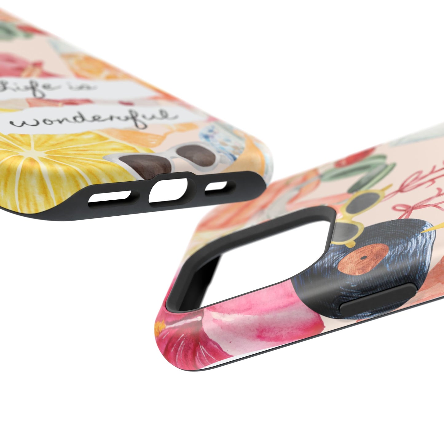 Life is Wonderful, Stylish Phone Cover, Cute Phone Accessory, Gift for Her, Summer Vibe Phone Case