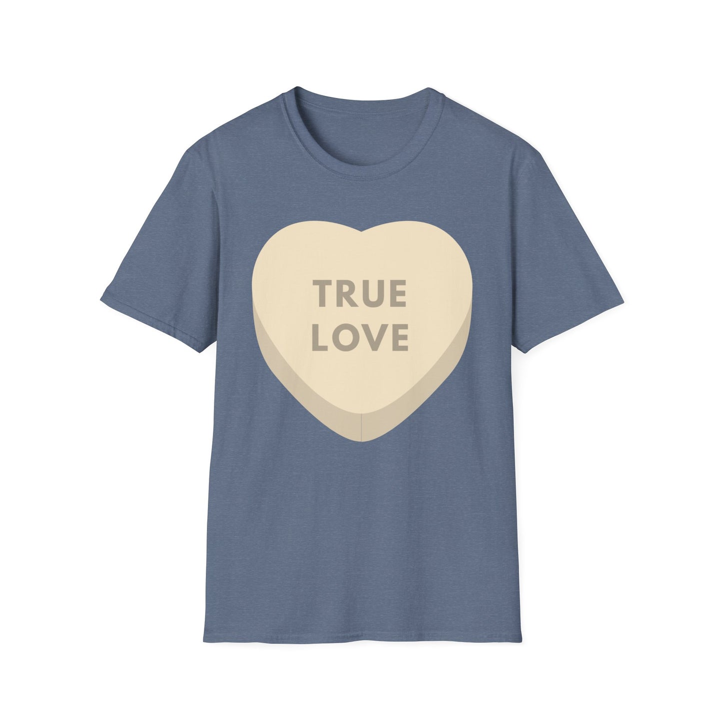 Couples Heart Graphic Unisex Softstyle T-Shirt - 'True Love' Design