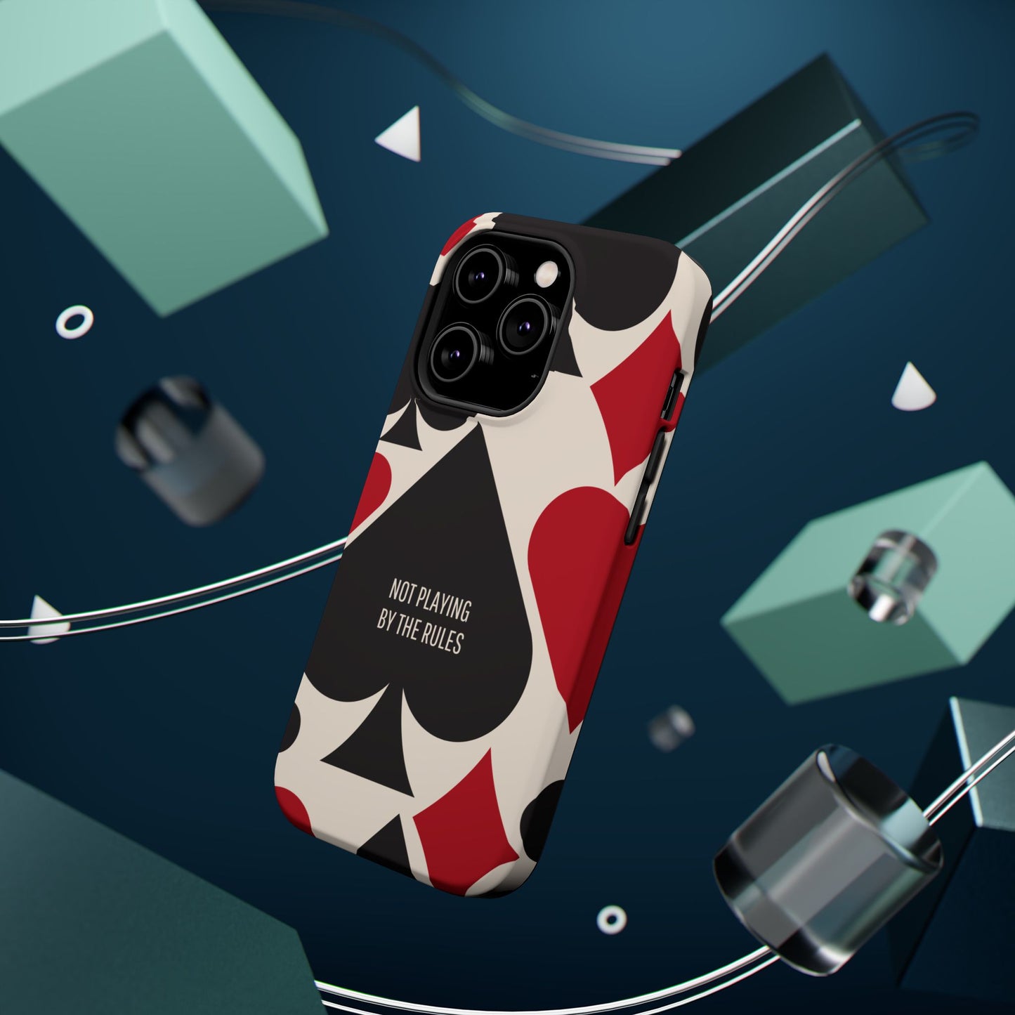 Bold Playing Card Tough Phone Case - Not Playing by the Rules for Iphone