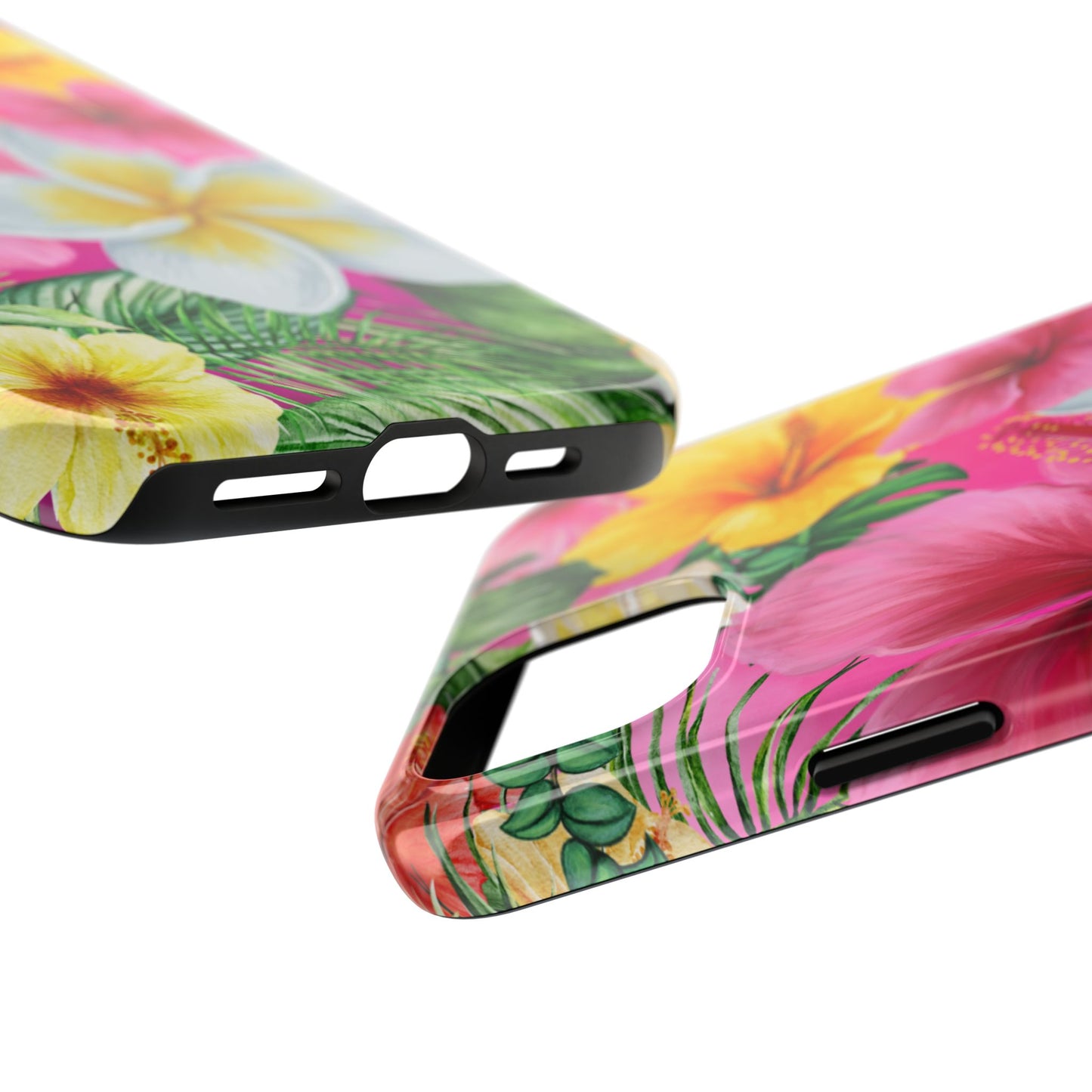 Tropical Floral Phone Case - Tough, Durable, Chic Protection, Summer Vibes, Gift for Her