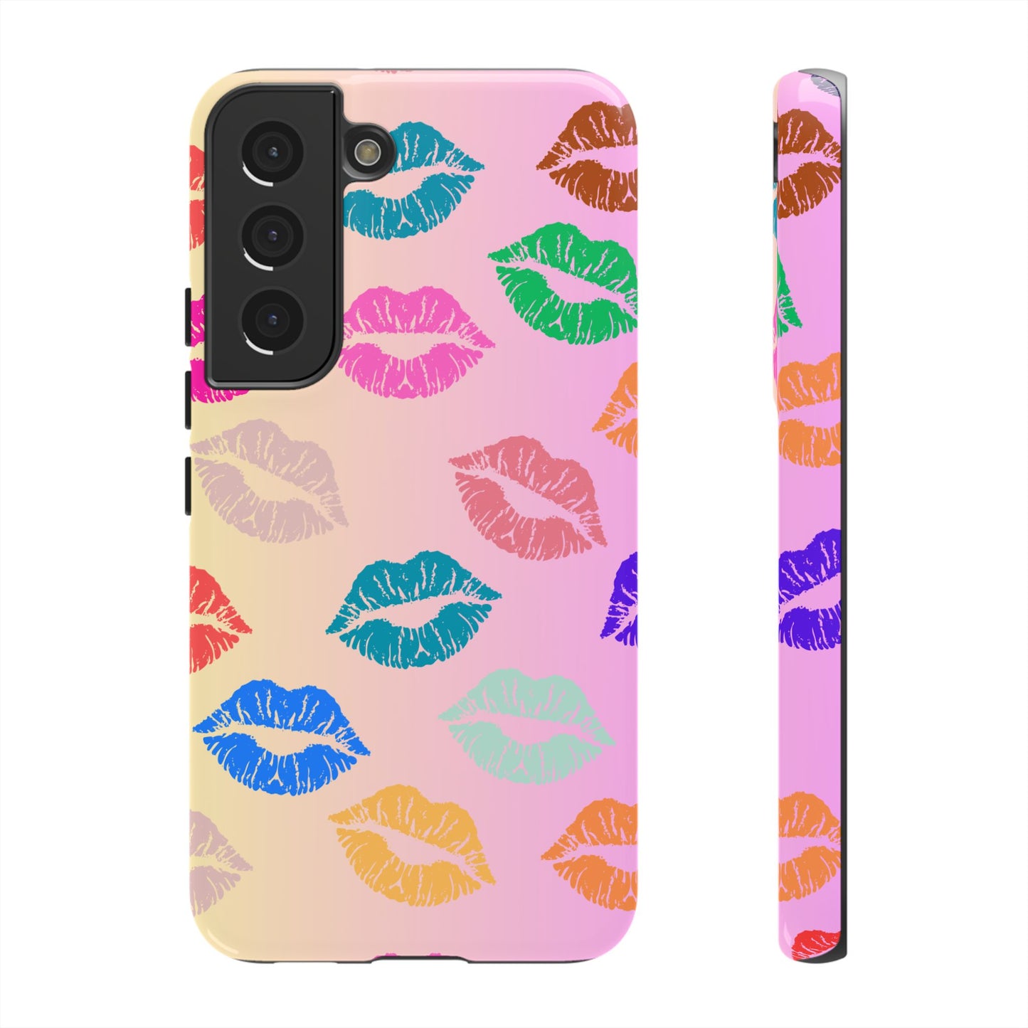 Kiss Print Tough Phone Cases Cute, Durable for Samsung