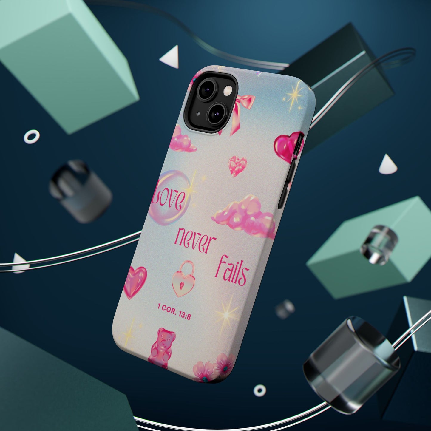 Love Never Fails Bible Verse Tough MAGNETIC Phone Case