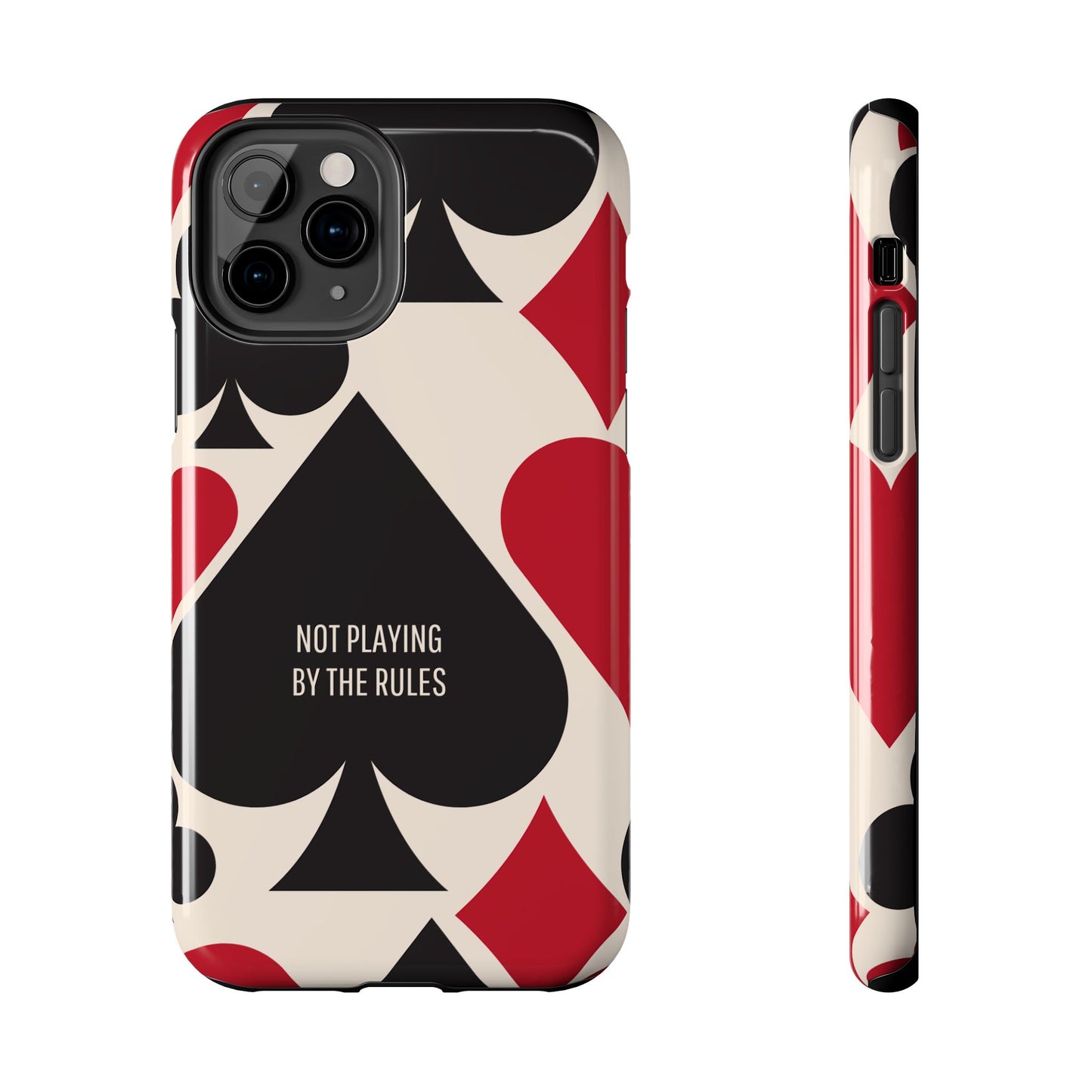 Bold Playing Card Tough Phone Case - Not Playing by the Rules