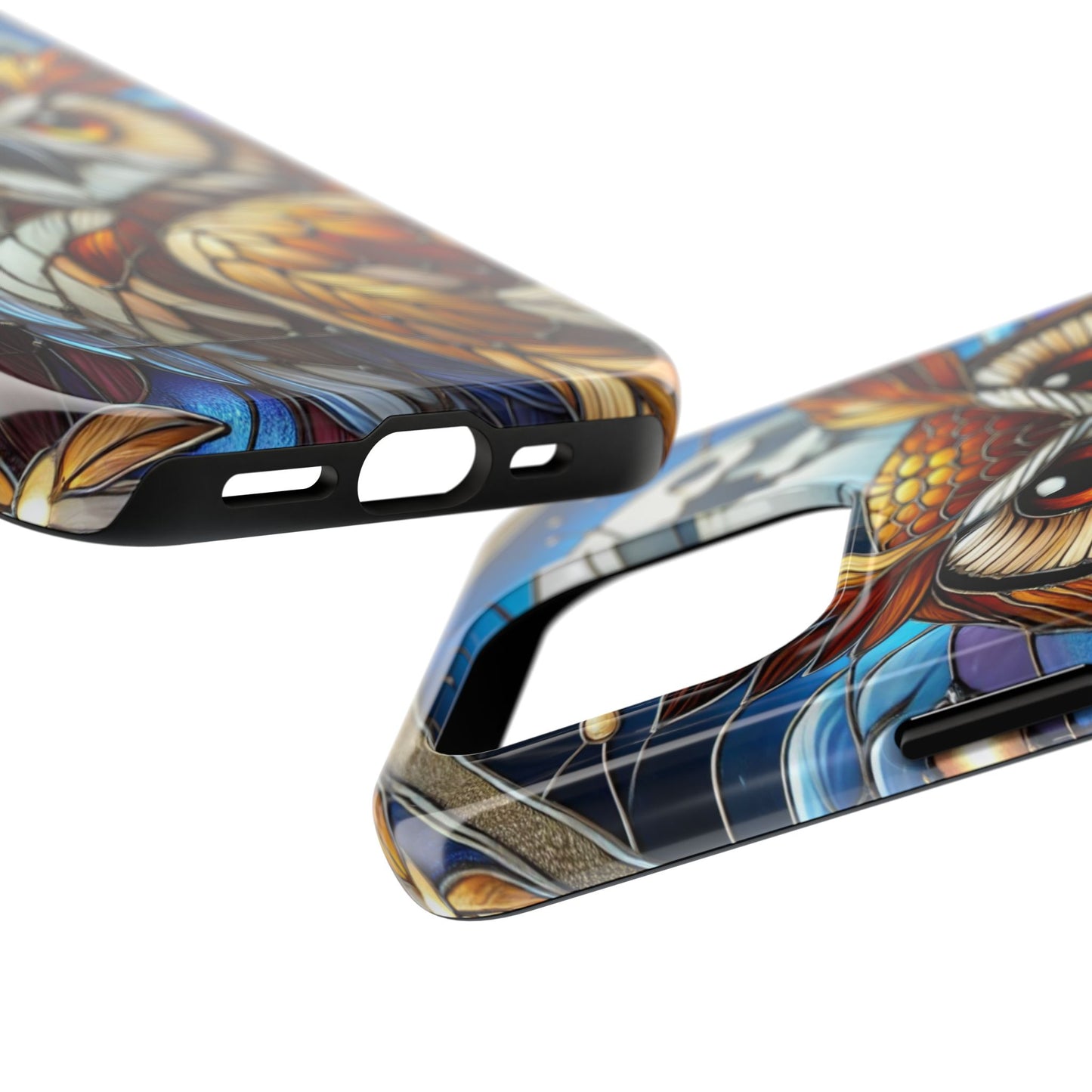 IPhone Case - Owl Stained Glass Design - Durable Protection