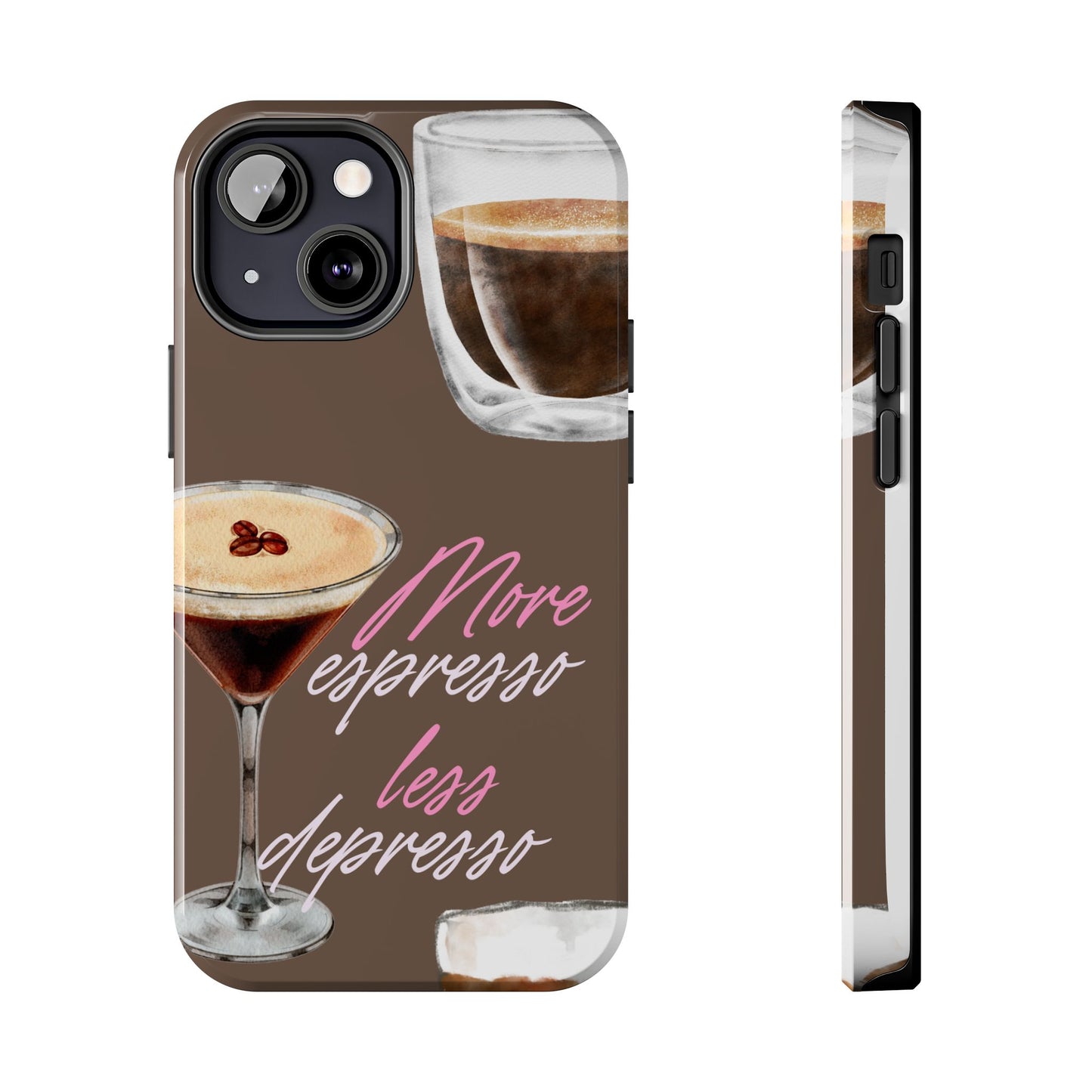 Stylish Coffee Phone Case, Espresso Lovers Gift, Cute Tough Case, Coffee Aesthetic, Phone Accessory for Baristas