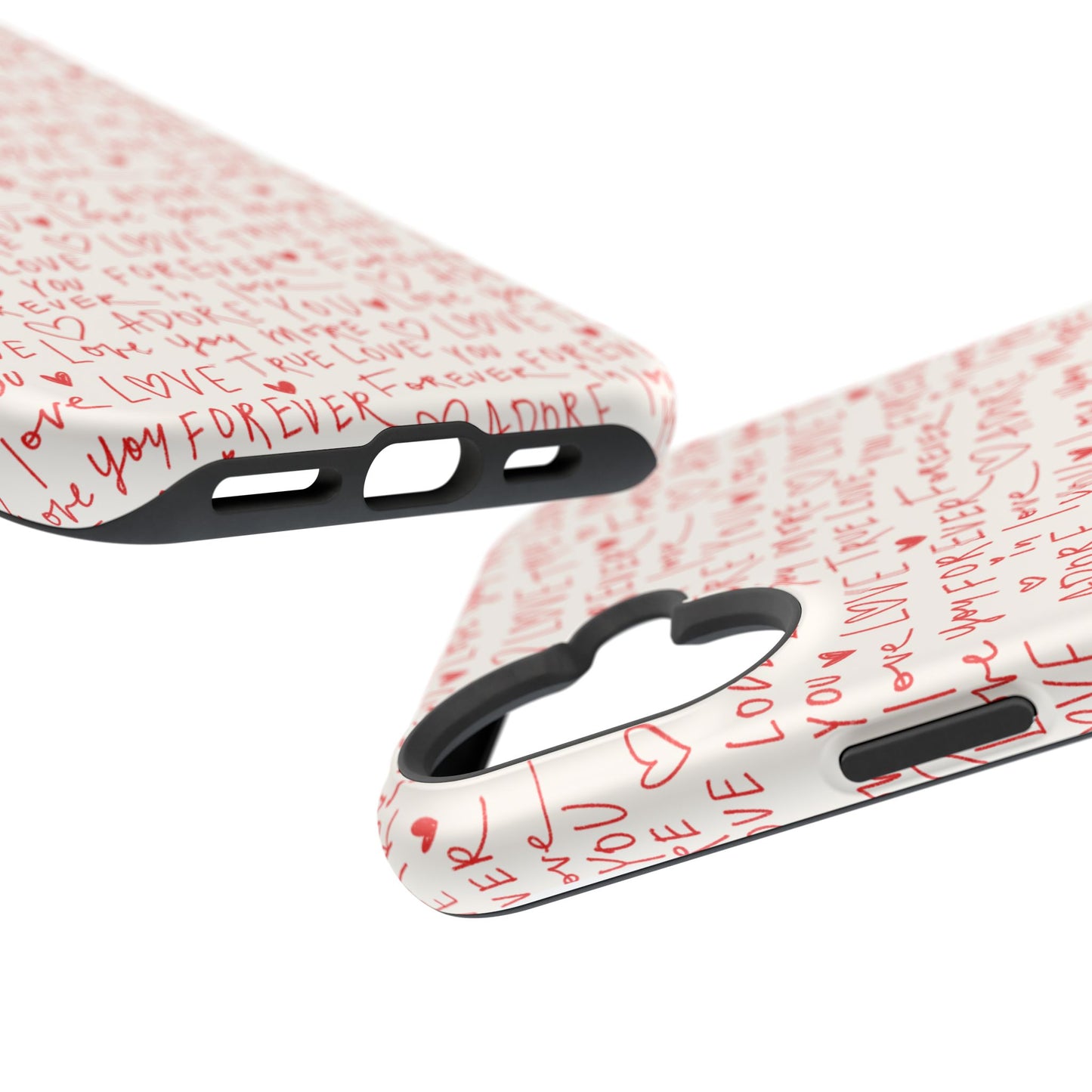 Love Hearts MAGNETIC Tough Case for iPhone, Cute Heart Design, Adore You Case, True Love Protection
