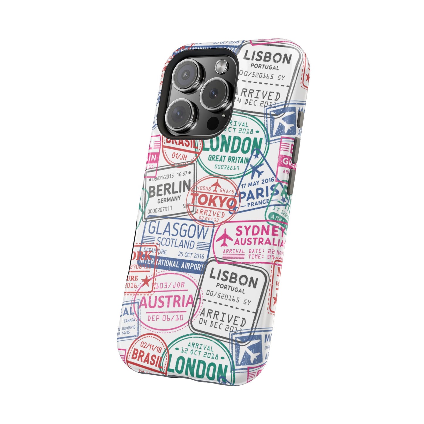 Travel-Inspired, Passport, Travelers, Adventure Stamp, Unique MAGNETIC Phone Case