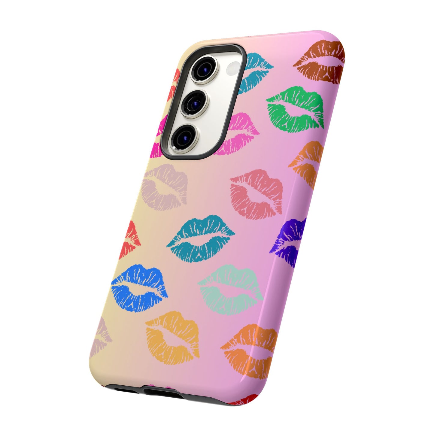 Kiss Print Tough Phone Cases Cute, Durable for Samsung