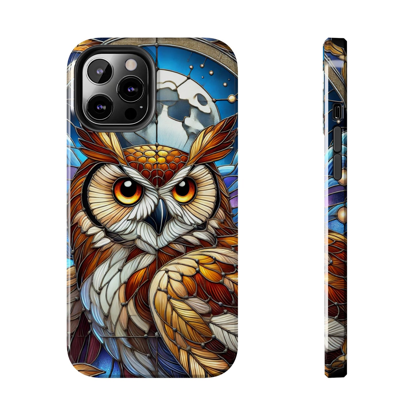 IPhone Case - Owl Stained Glass Design - Durable Protection