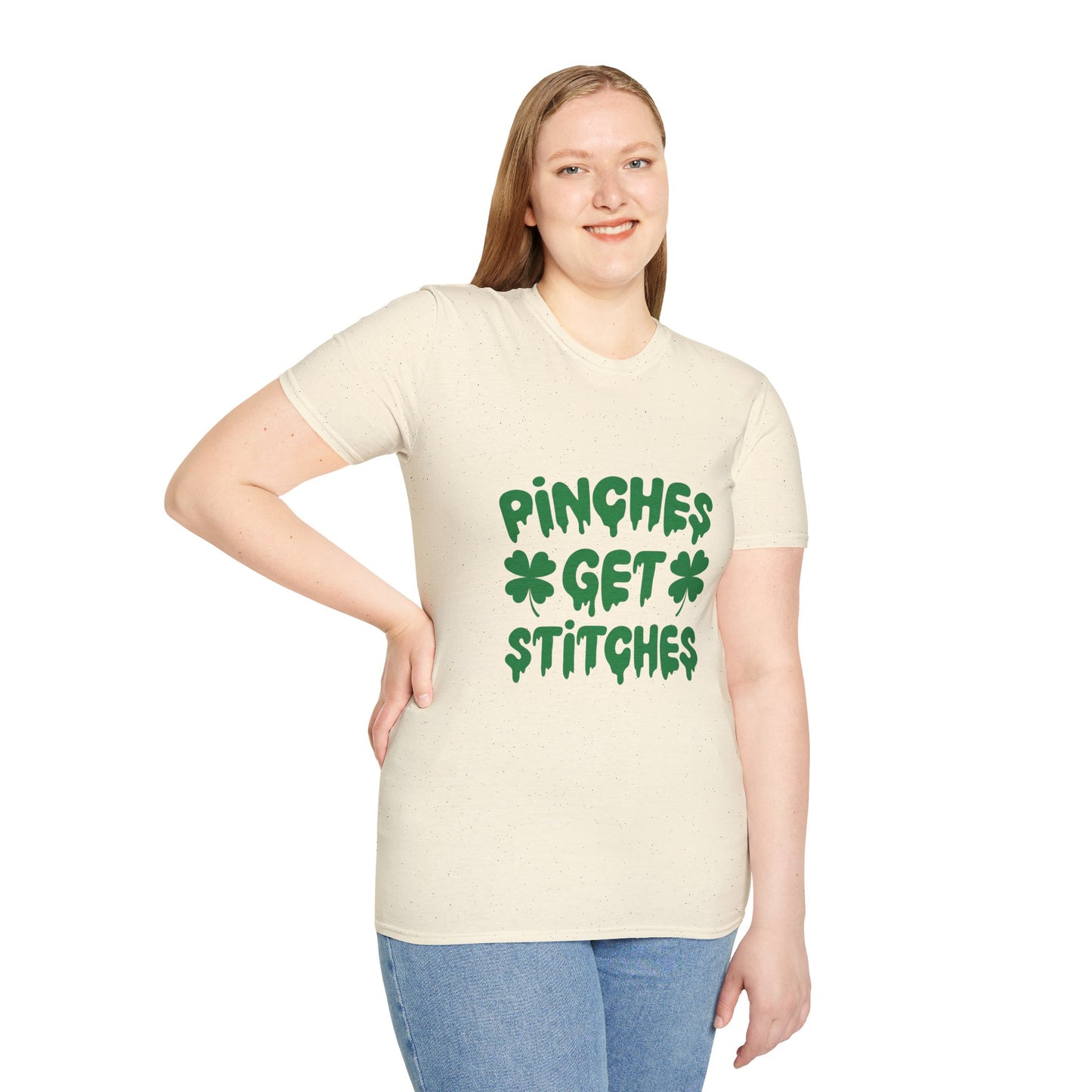 St Patrick's Day Unisex T-Shirt - 'Pinches Get Stitches' Tee