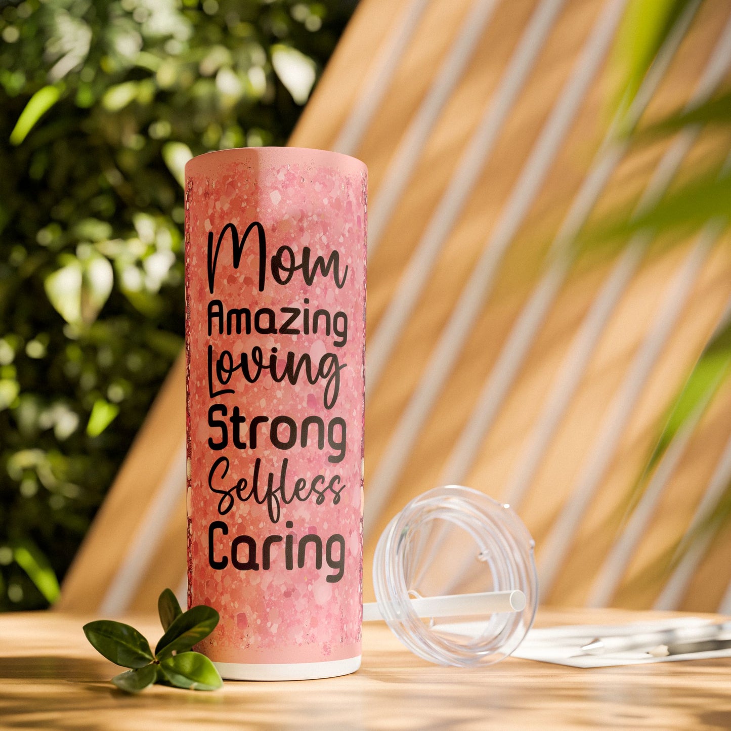 Mom Appreciation Skinny Tumbler with Straw - 20oz