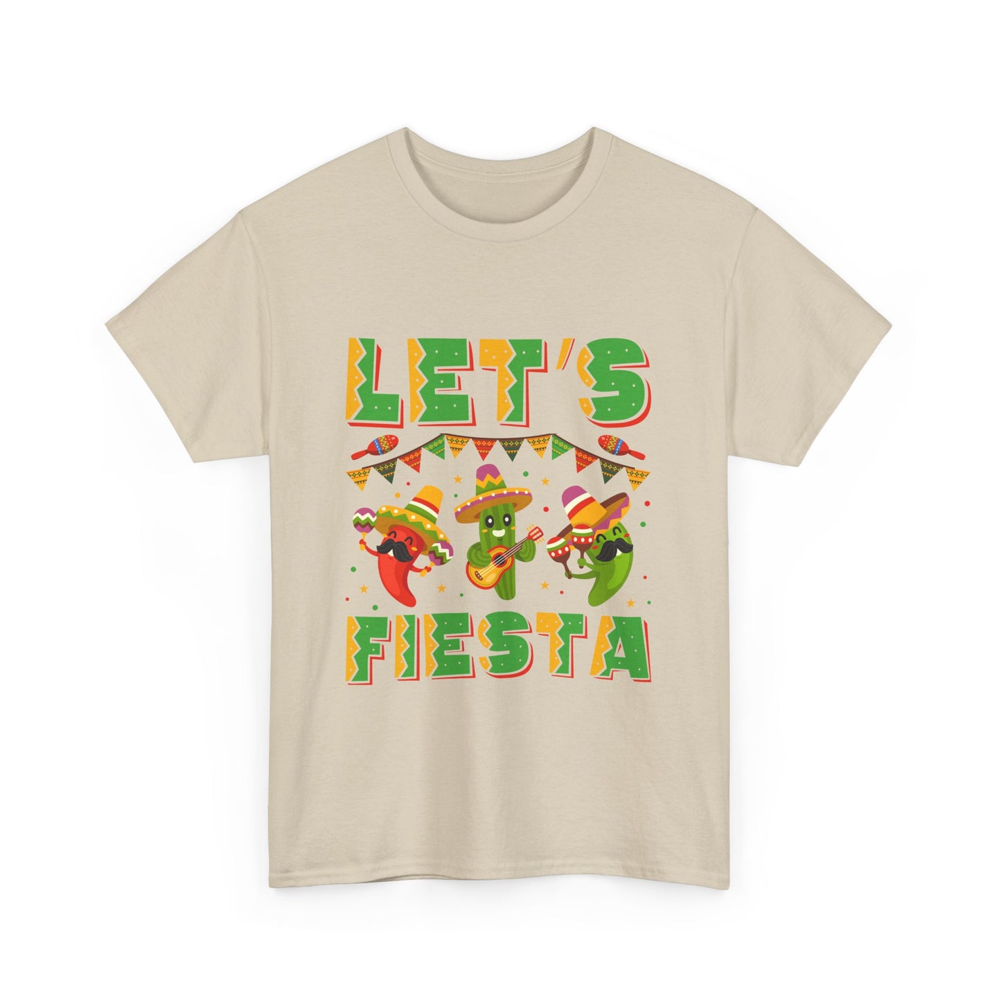 Let's Fiesta Unisex Heavy Cotton Tee - Fun Party Shirt for Celebrations