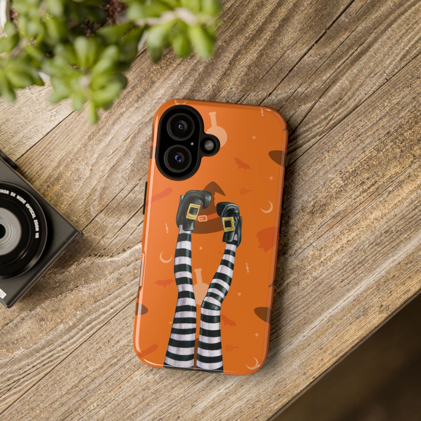 Halloween Phone Case, Spooky Design, Witch Legs for Iphone