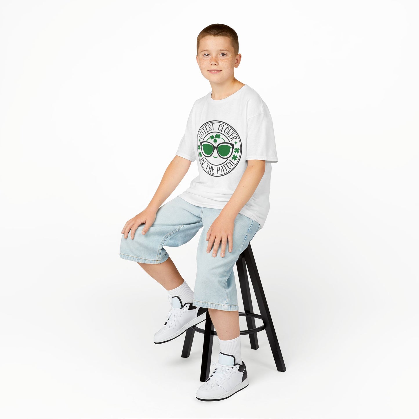 Cute Clover Kids Tee - "Cutest Clover in the Patch" St. Patrick's Day Shirt