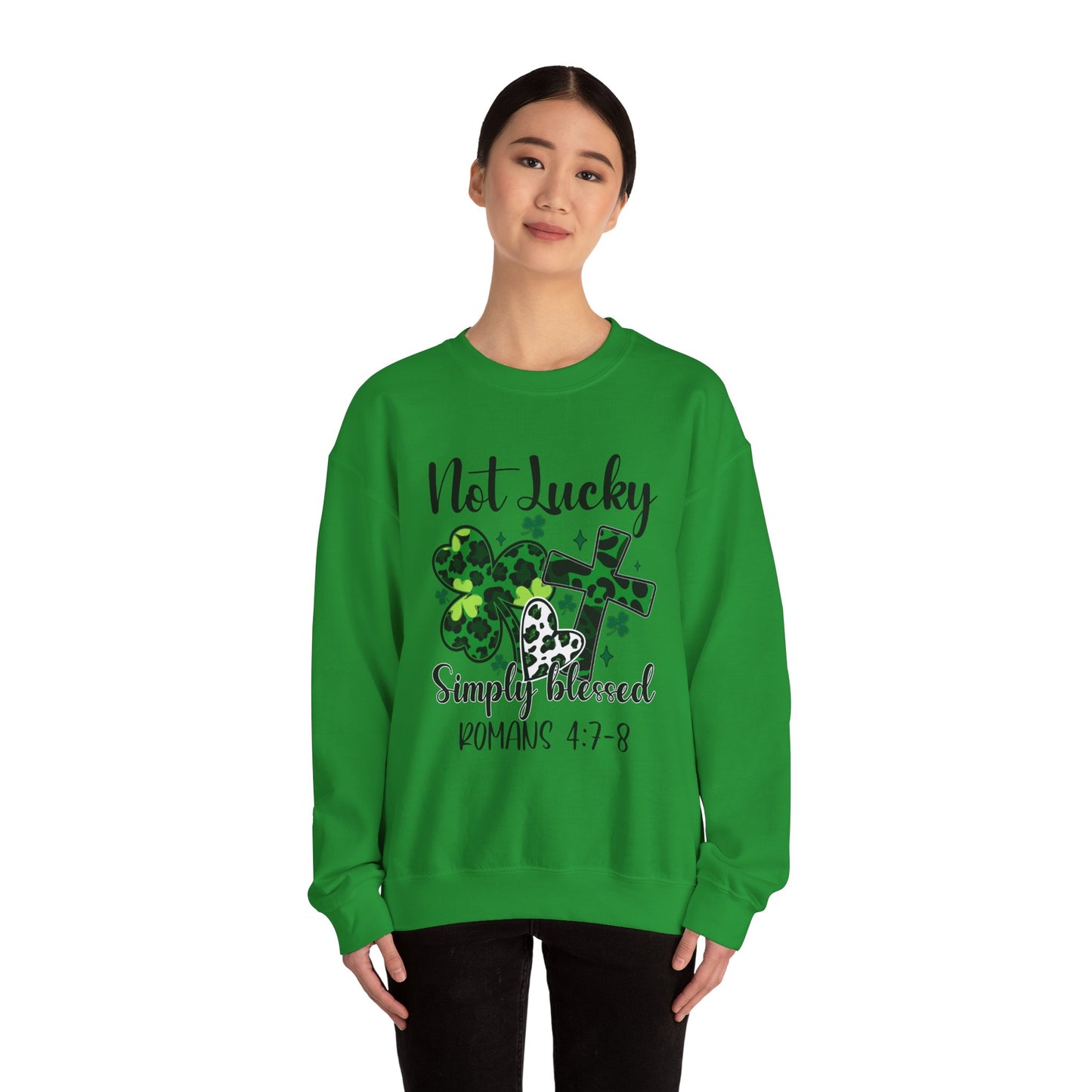 Limited Edition St. Patrick's Day Blessed Crewneck Sweatshirt - St Patrick's Day Faith Apparel