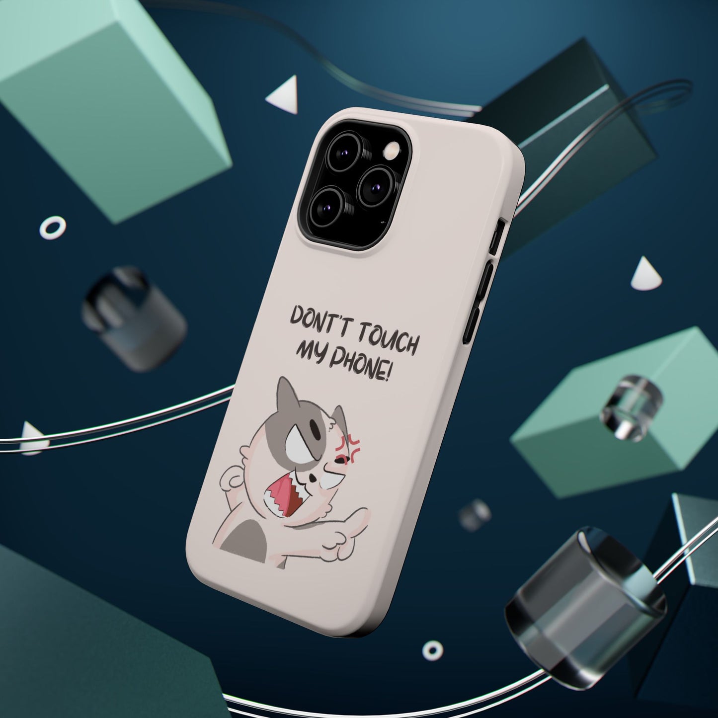 Funny Cat - Don't Touch My Phone! Tough MAGNETIC Phone Case