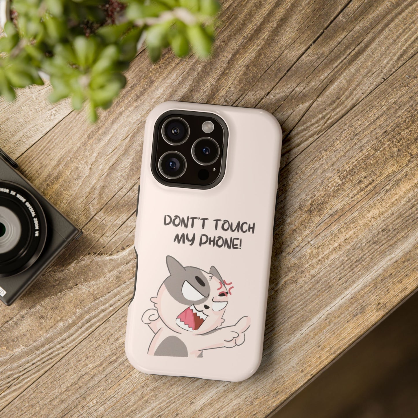Funny Cat - Don't Touch My Phone! Tough MAGNETIC Phone Case