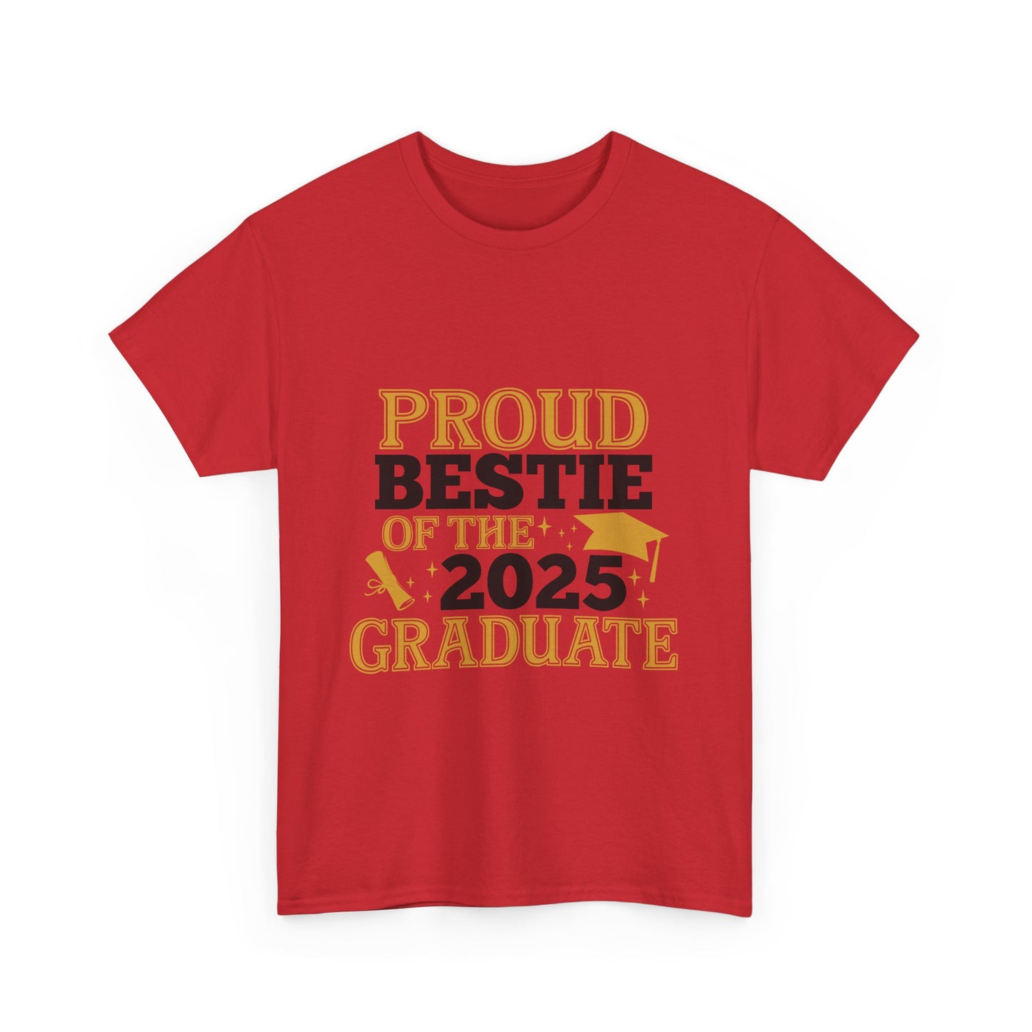 Proud Bestie of the 2025 Graduate Unisex Cotton Tee