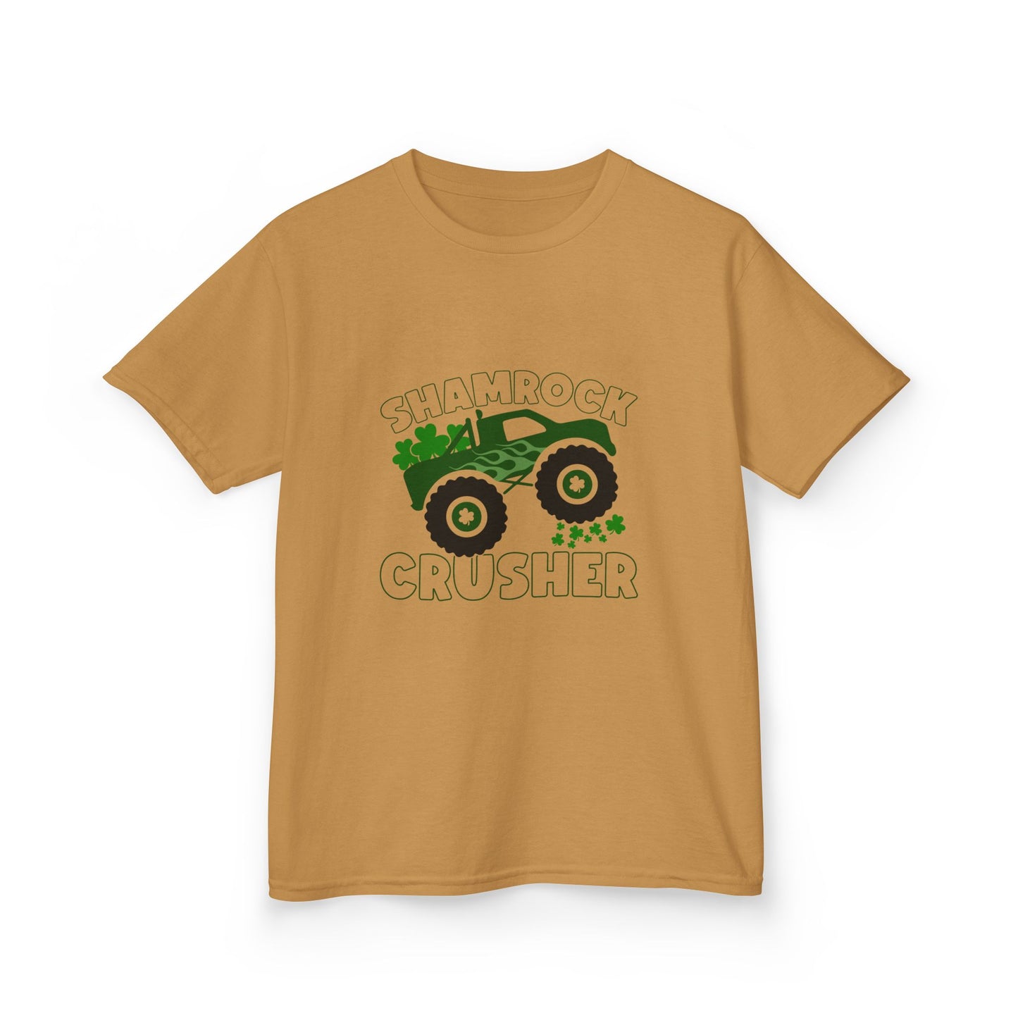 Shamrock Crusher Kids Heavy Cotton Tee - Fun St. Patrick's Day Shirt