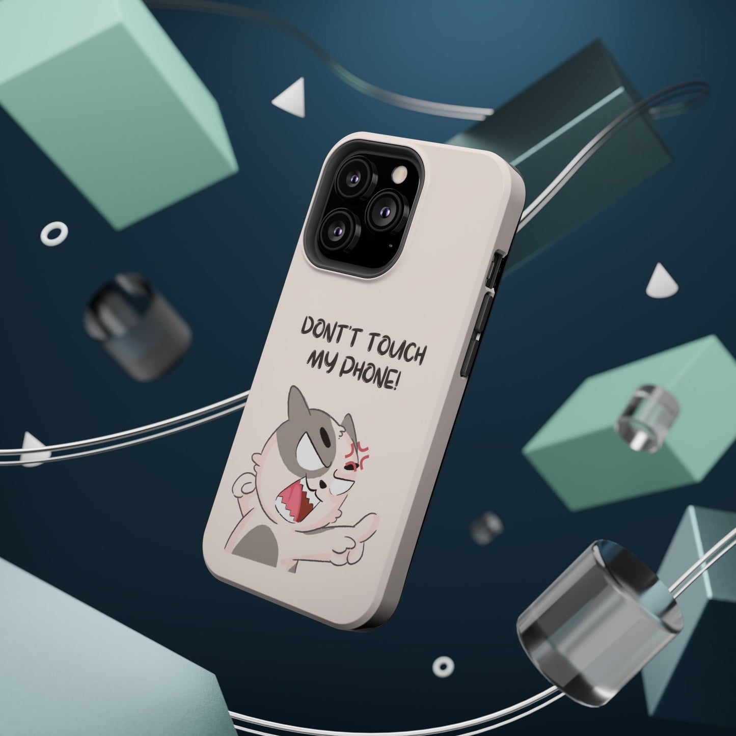 Funny Cat - Don't Touch My Phone! Tough MAGNETIC Phone Case