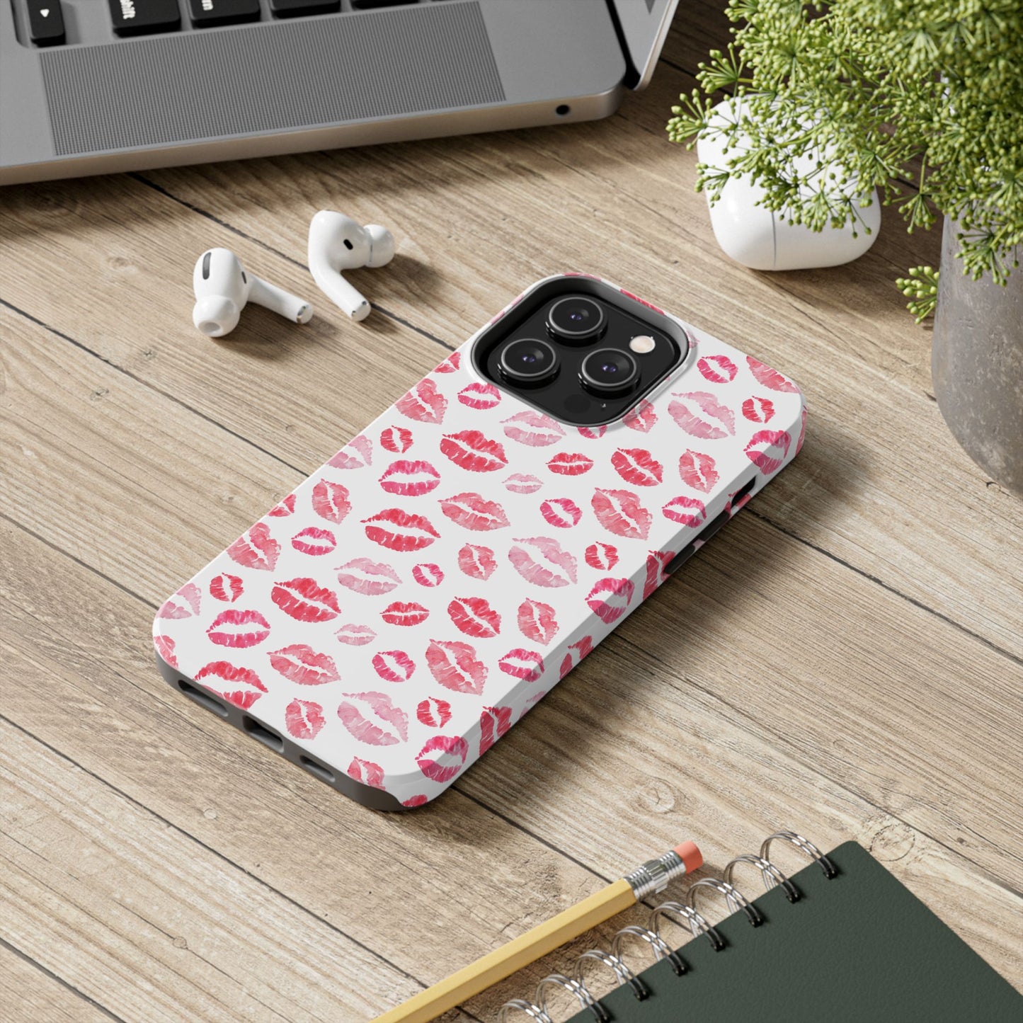 Kiss Pattern Tough Phone Cases, Cute, Unique for Iphone