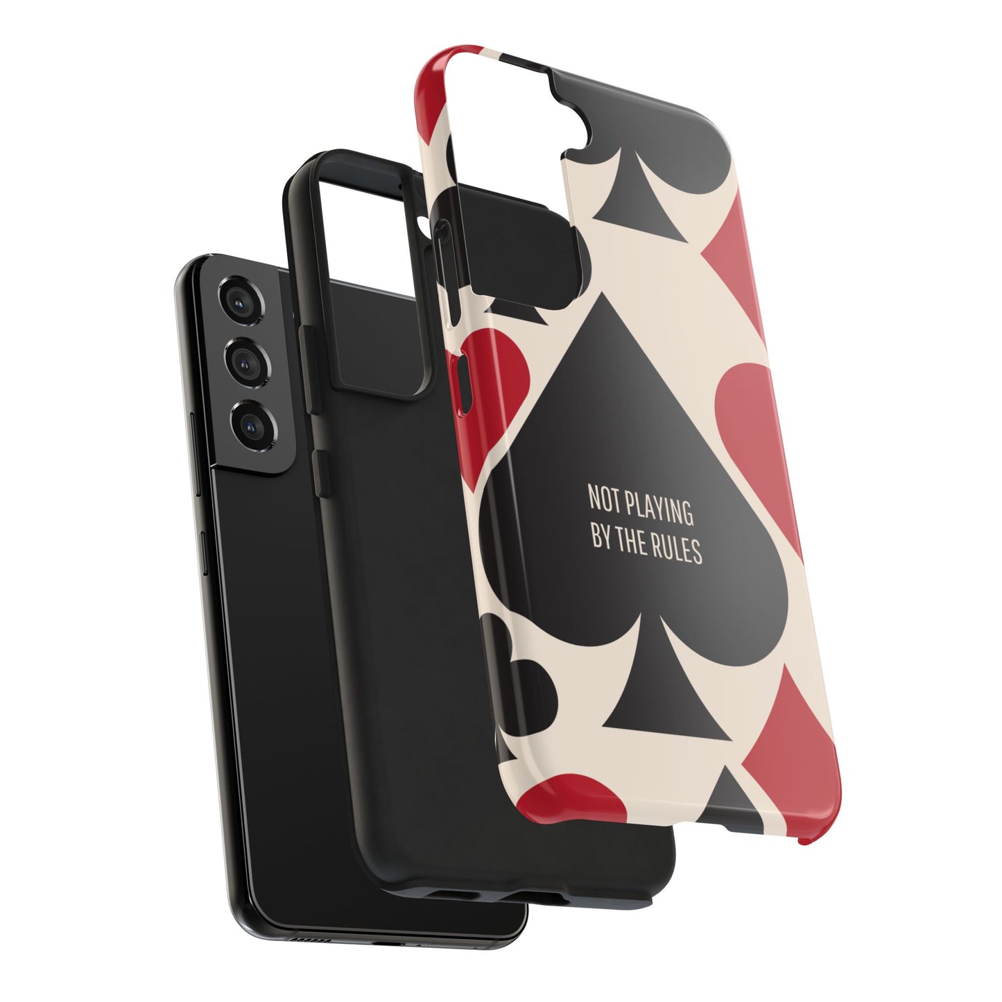 Bold Playing Card Tough Phone Case - Not Playing by the Rules